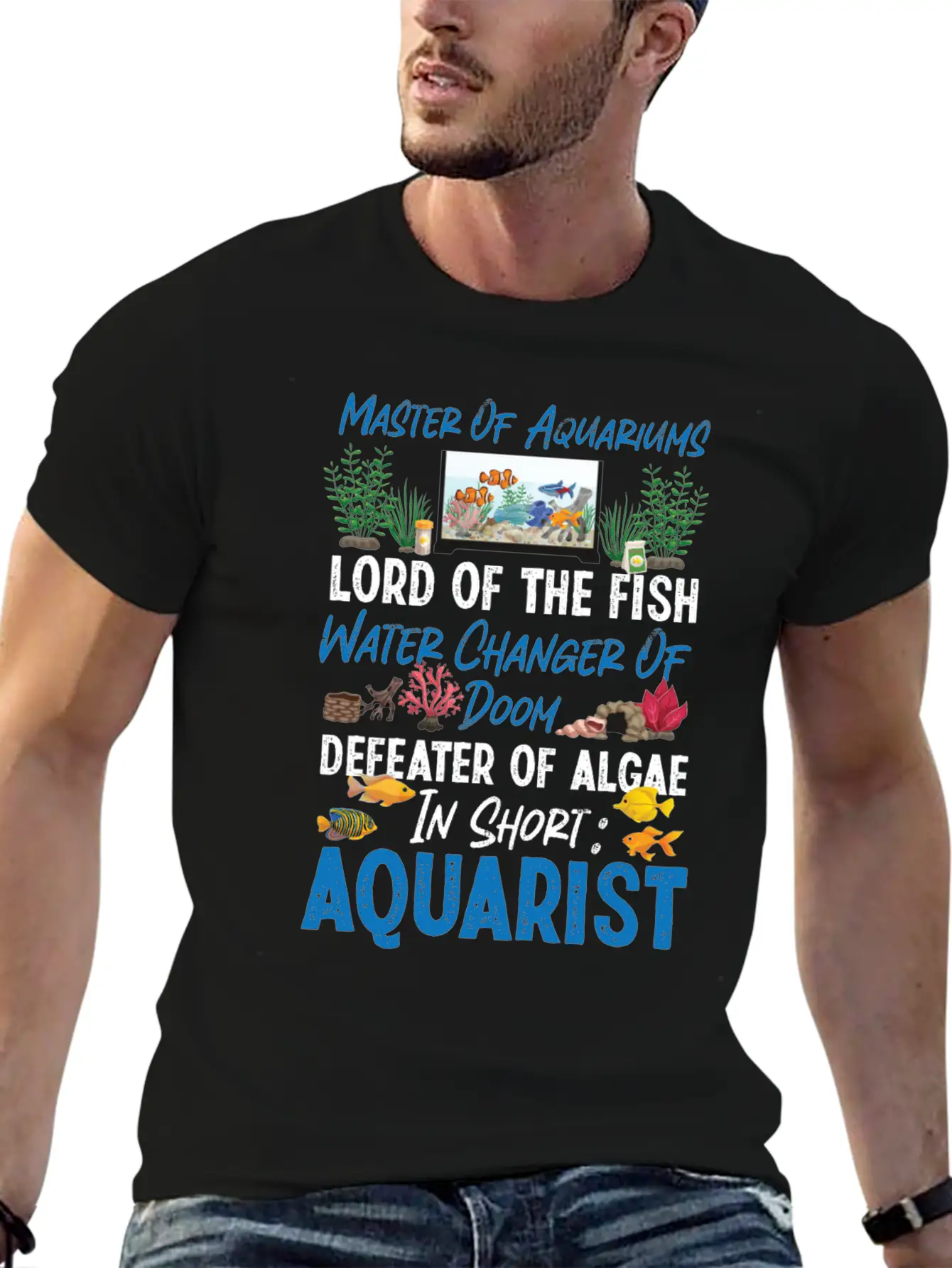 Saltwater Aquarium Master Of Unisex Casual T-Shirt – Clean Design For Daily Comfort