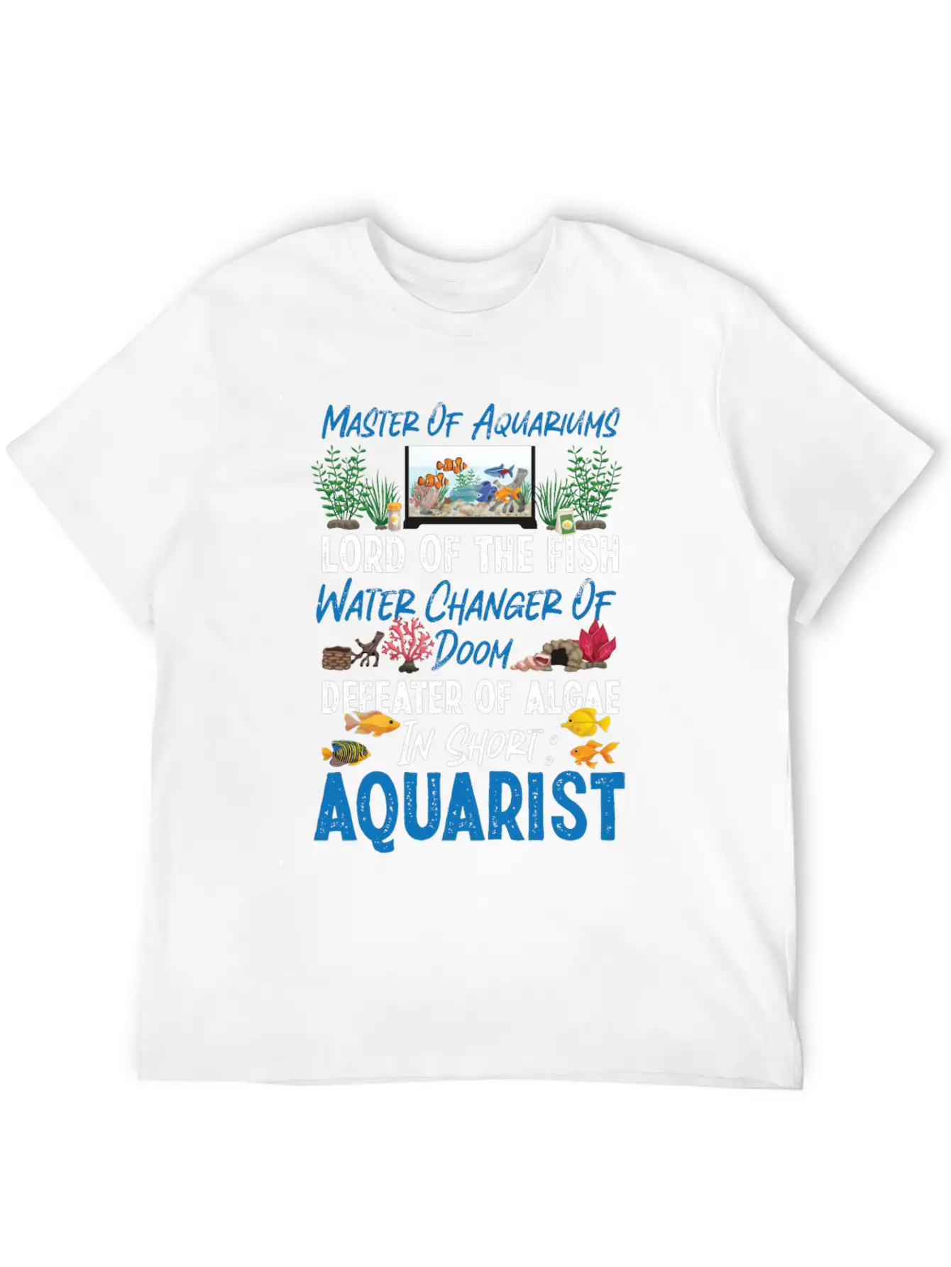 Saltwater Aquarium Master Of Unisex Casual T-Shirt – Clean Design For Daily Comfort