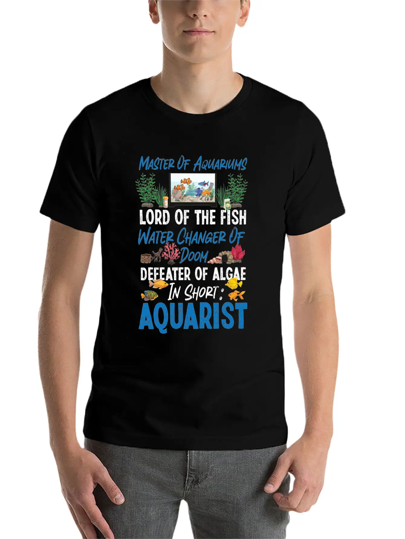 Saltwater Aquarium Master Of Unisex Casual T-Shirt – Clean Design For Daily Comfort
