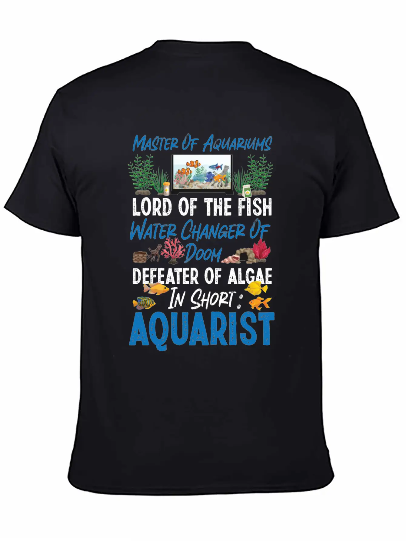 Saltwater Aquarium Master Of Unisex Casual T-Shirt – Clean Design For Daily Comfort