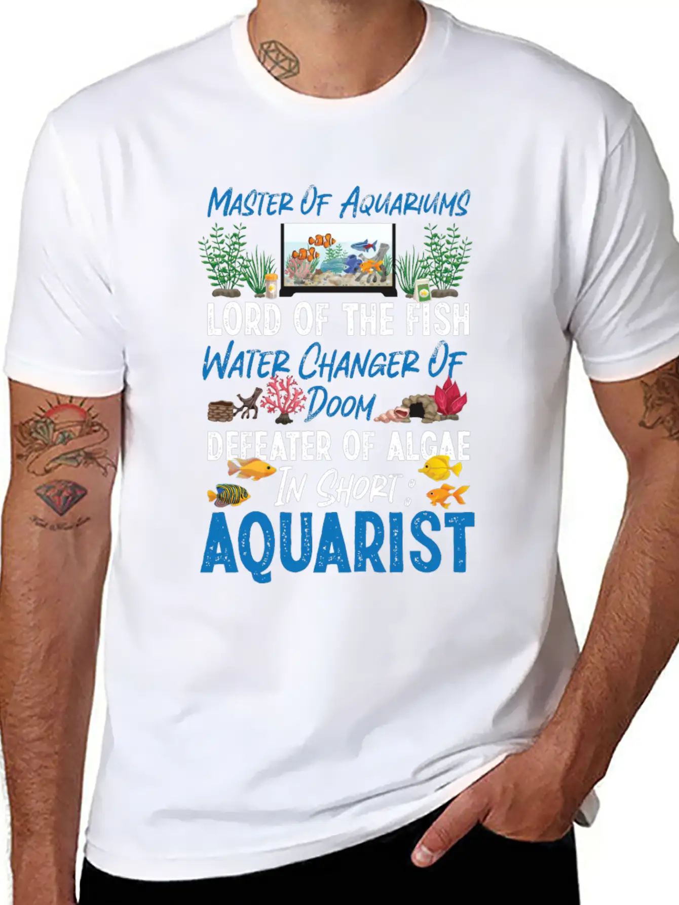 Saltwater Aquarium Master Of Unisex Casual T-Shirt – Clean Design For Daily Comfort
