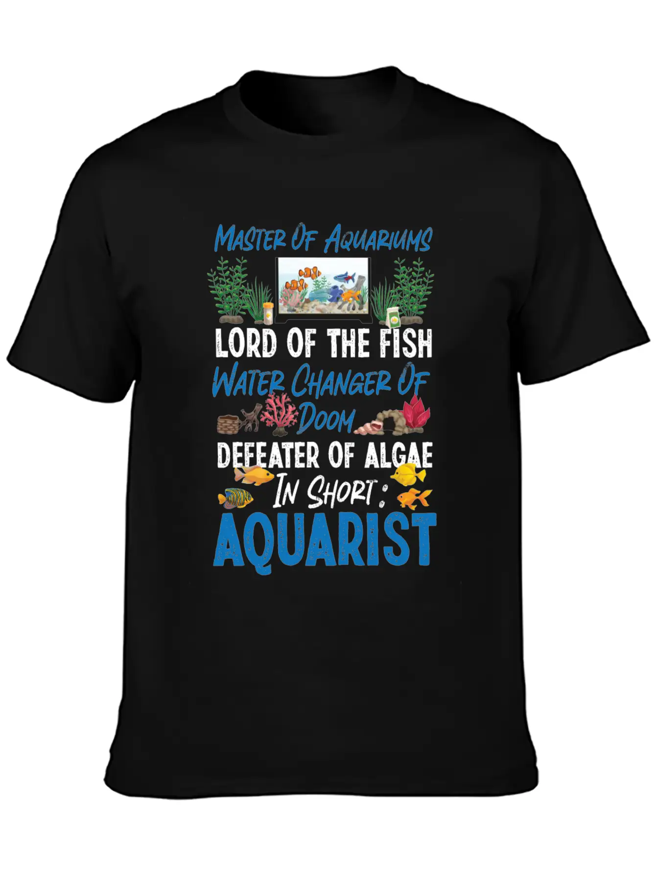 Saltwater Aquarium Master Of Unisex Casual T-Shirt – Clean Design For Daily Comfort