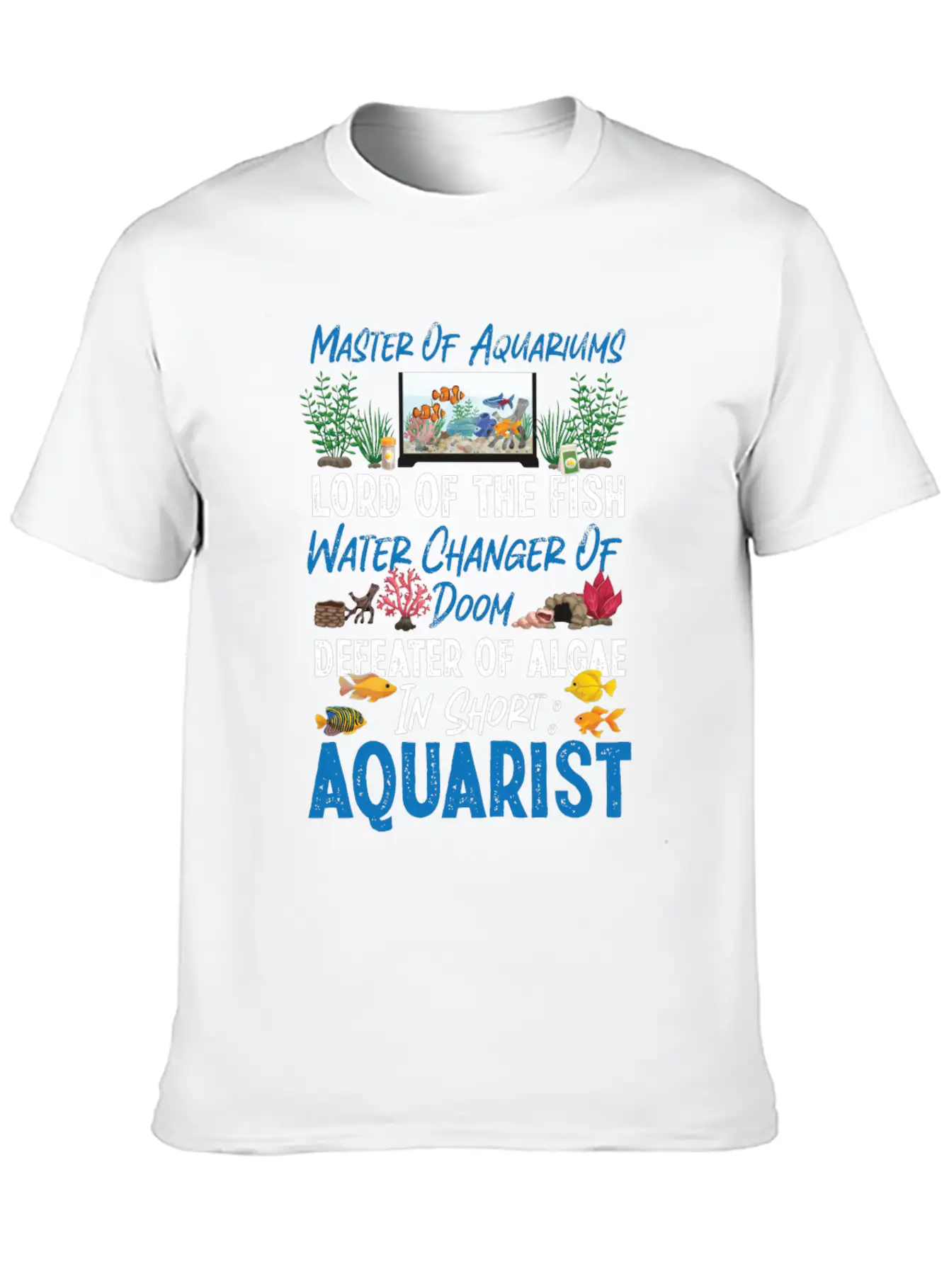 Saltwater Aquarium Master Of Unisex Casual T-Shirt – Clean Design For Daily Comfort