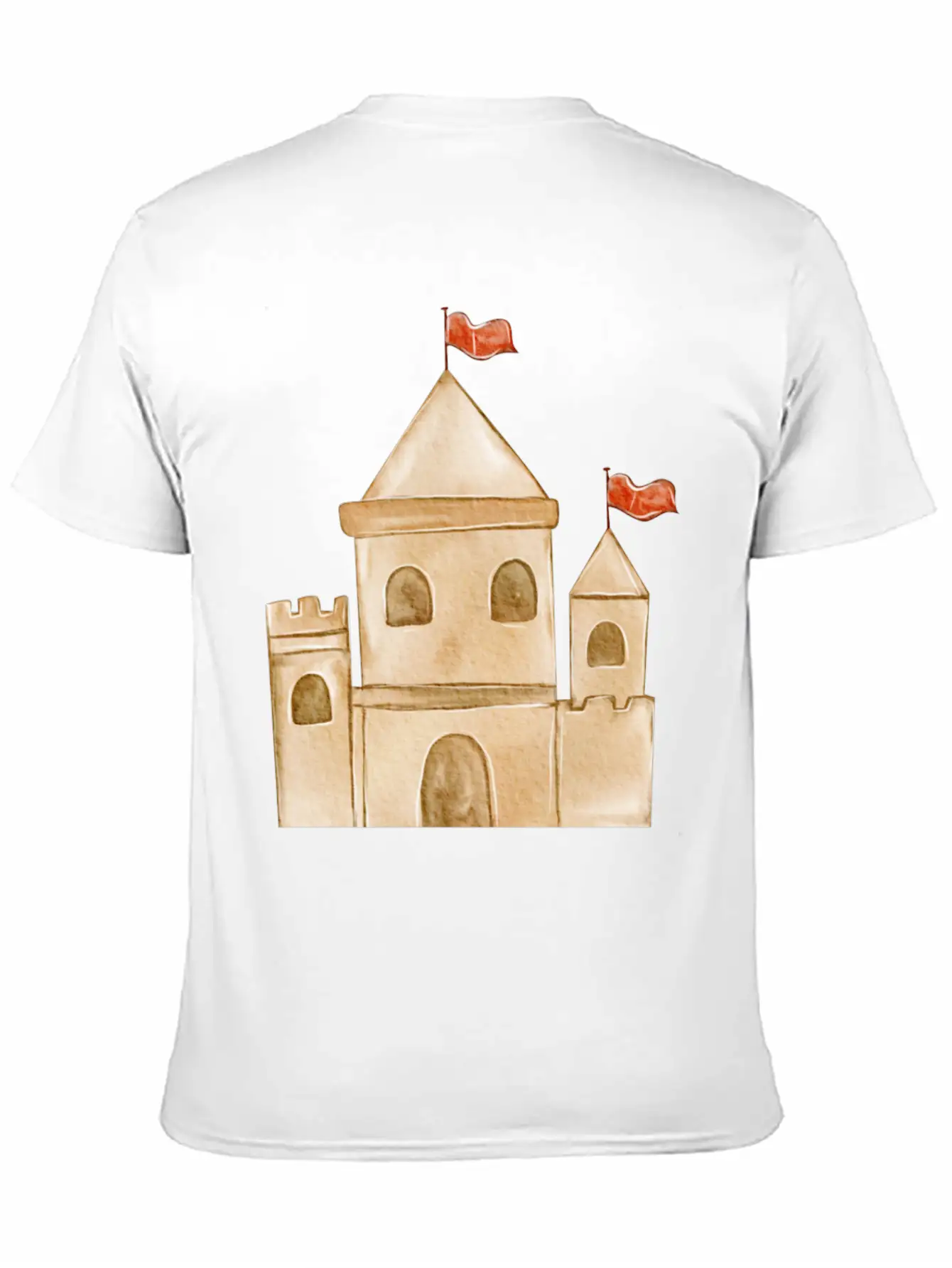 Sand Castle Unisex Casual T-Shirt – Clean Design For Daily Comfort