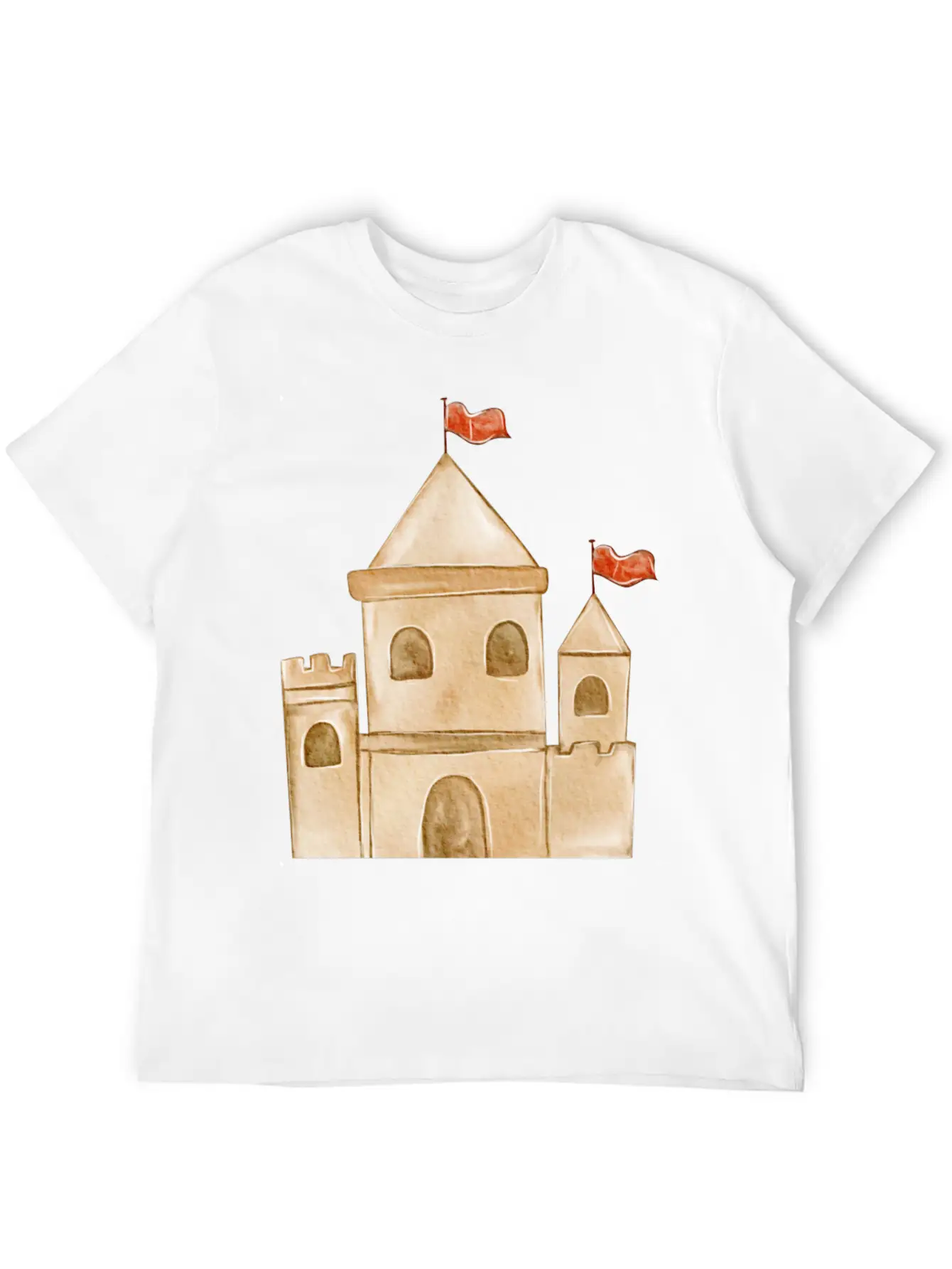 Sand Castle Unisex Casual T-Shirt – Clean Design For Daily Comfort