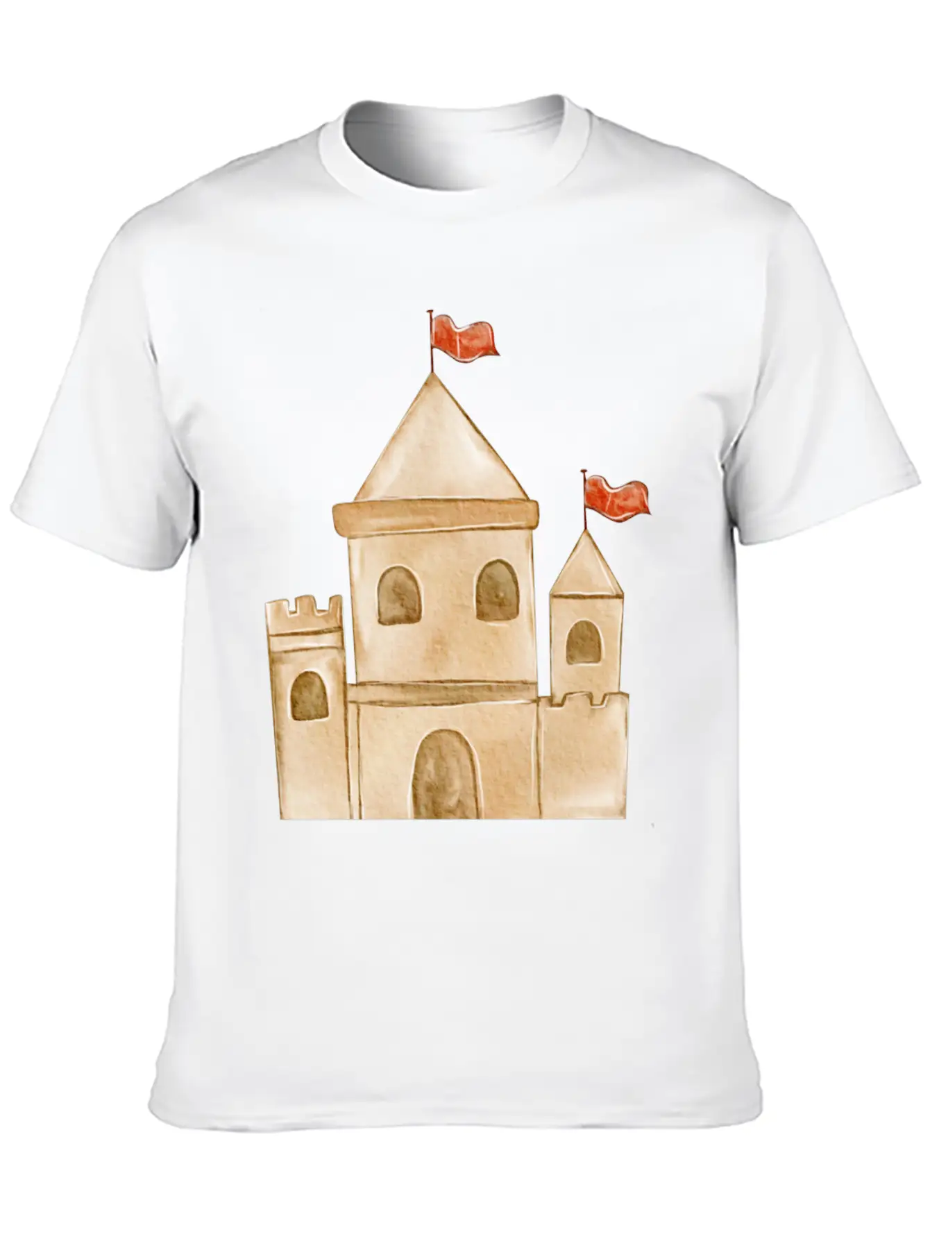 Sand Castle Unisex Casual T-Shirt – Clean Design For Daily Comfort