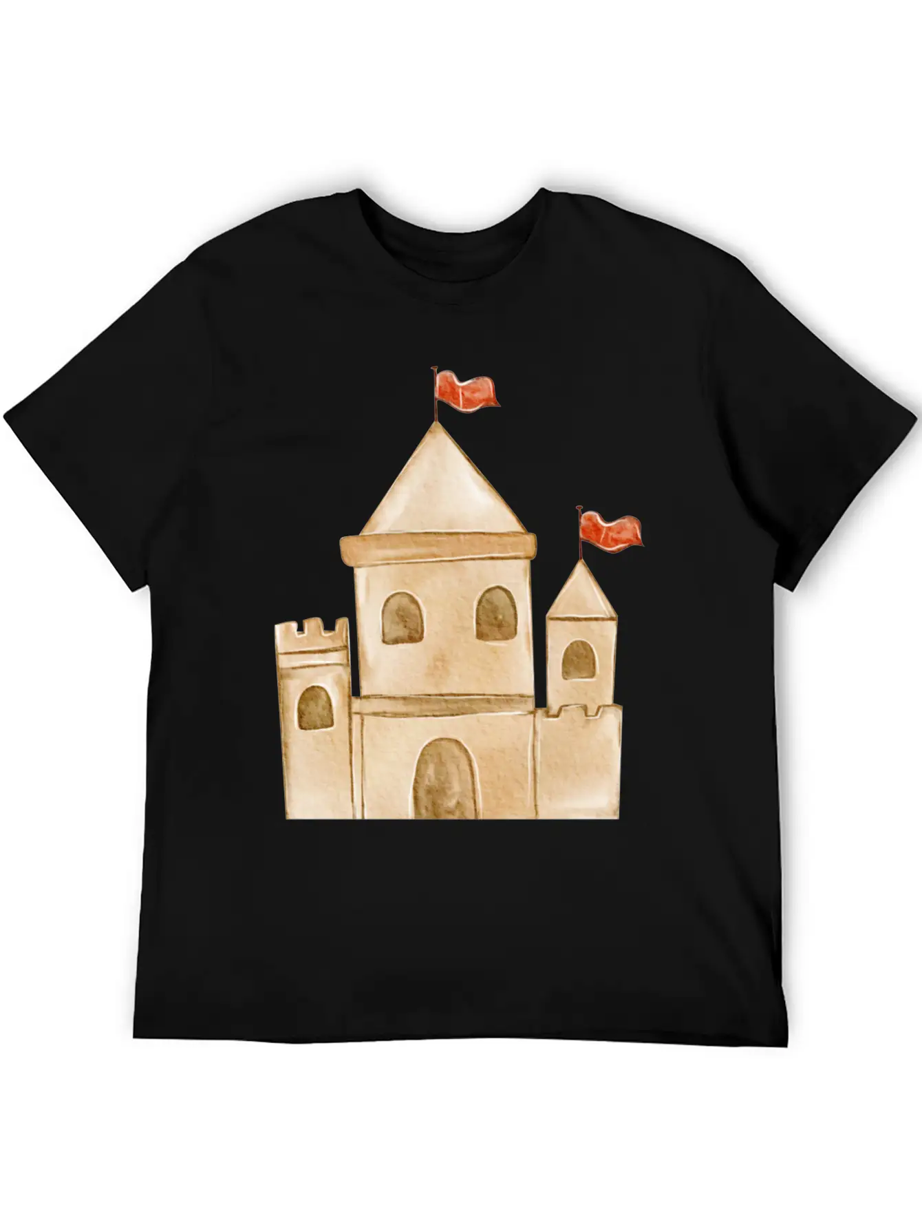 Sand Castle Unisex Casual T-Shirt – Clean Design For Daily Comfort