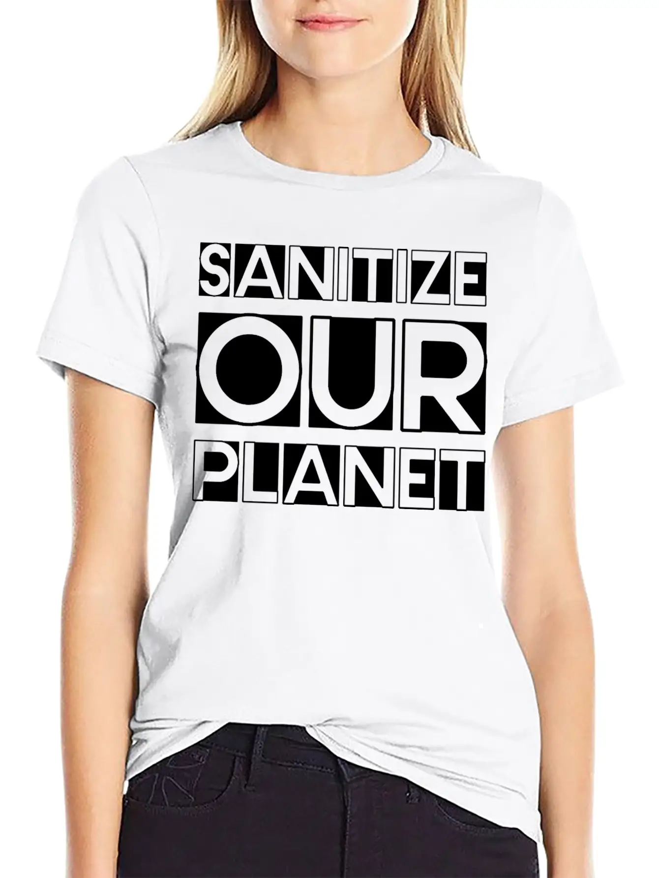 Sanitize Our Planet 2 Unisex Casual T-Shirt – Clean Design For Daily Comfort