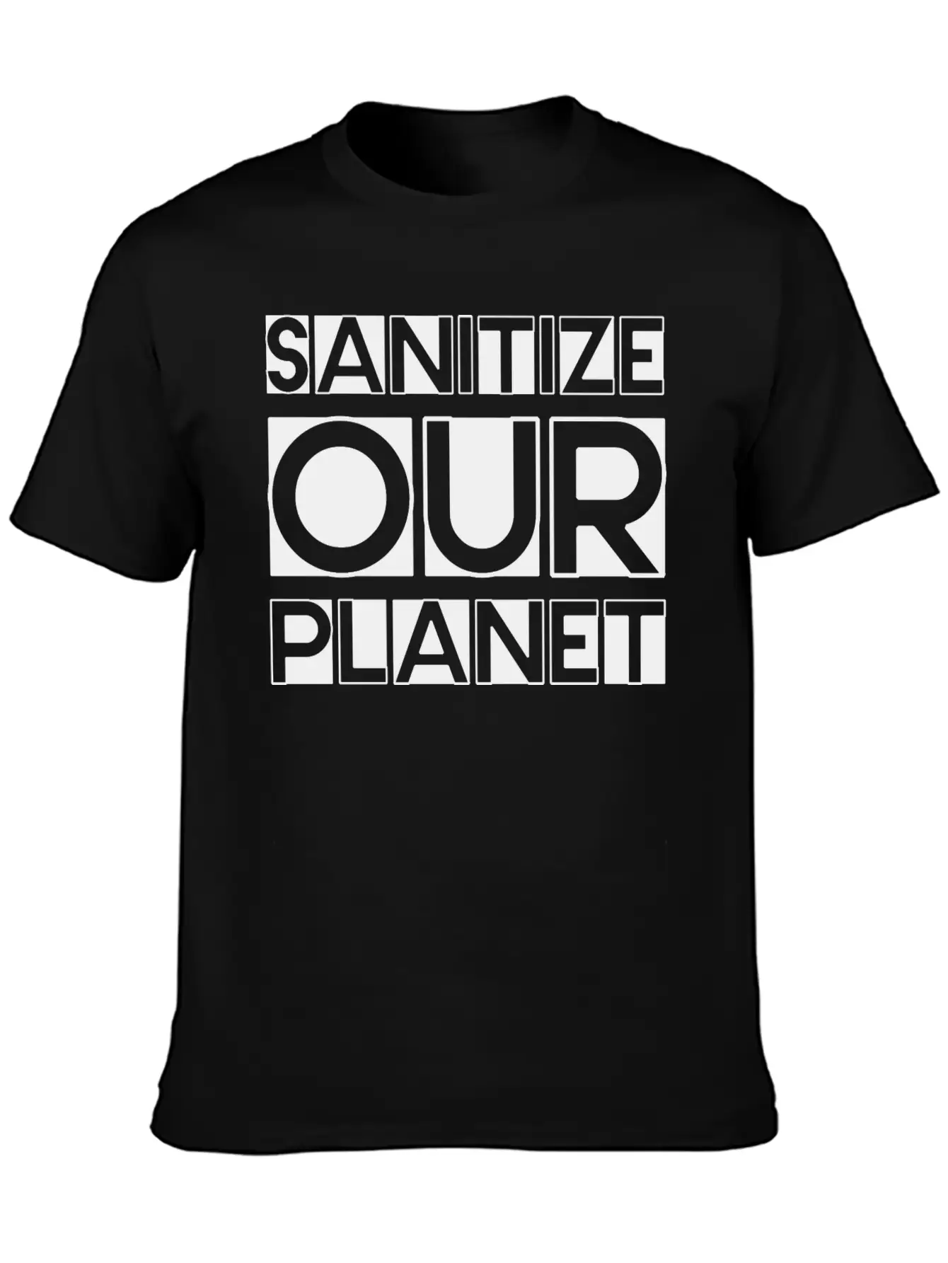Sanitize Our Planet 2 Unisex Casual T-Shirt – Clean Design For Daily Comfort