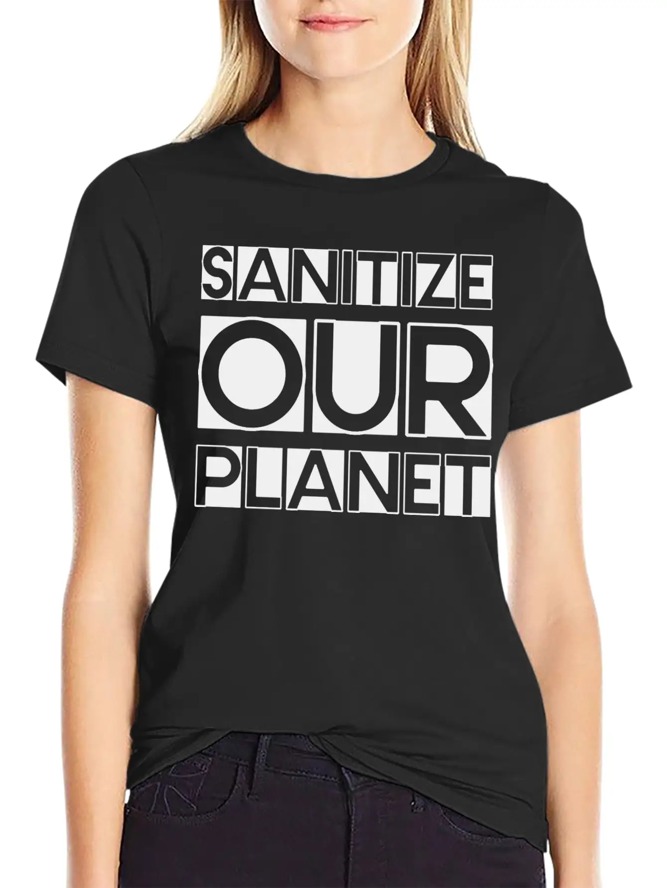 Sanitize Our Planet 2 Unisex Casual T-Shirt – Clean Design For Daily Comfort