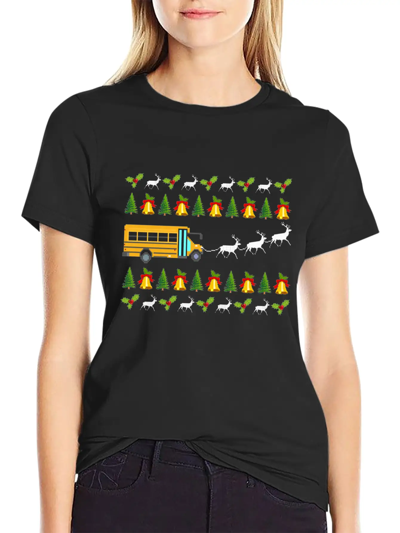 Santa Claus Gift Giving Collection Bus Driver Soft Cotton Short Sleeve Tee – Unisex Wardrobe Staple