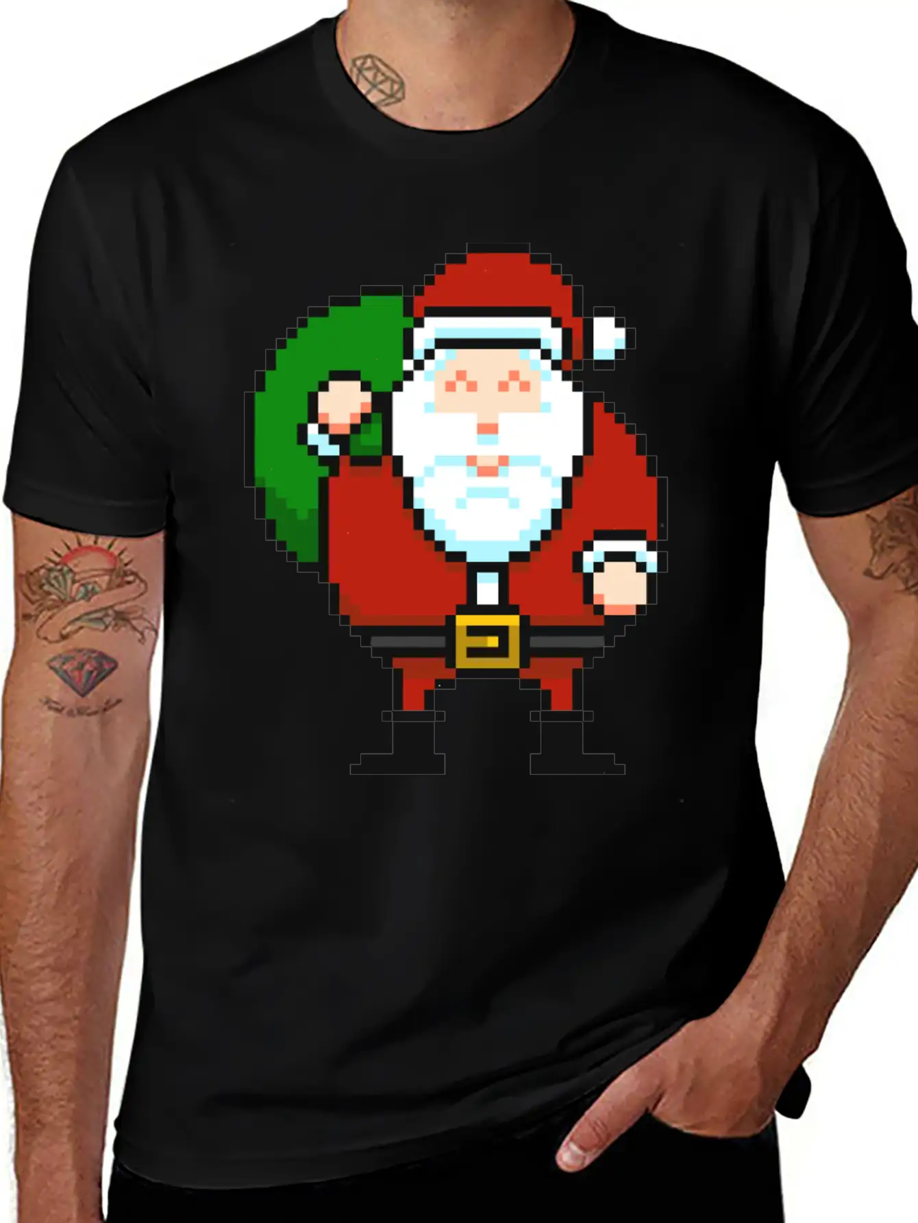 Santa_claus Lightweight Cotton T-Shirt – Daily Comfort Graphic Shirt