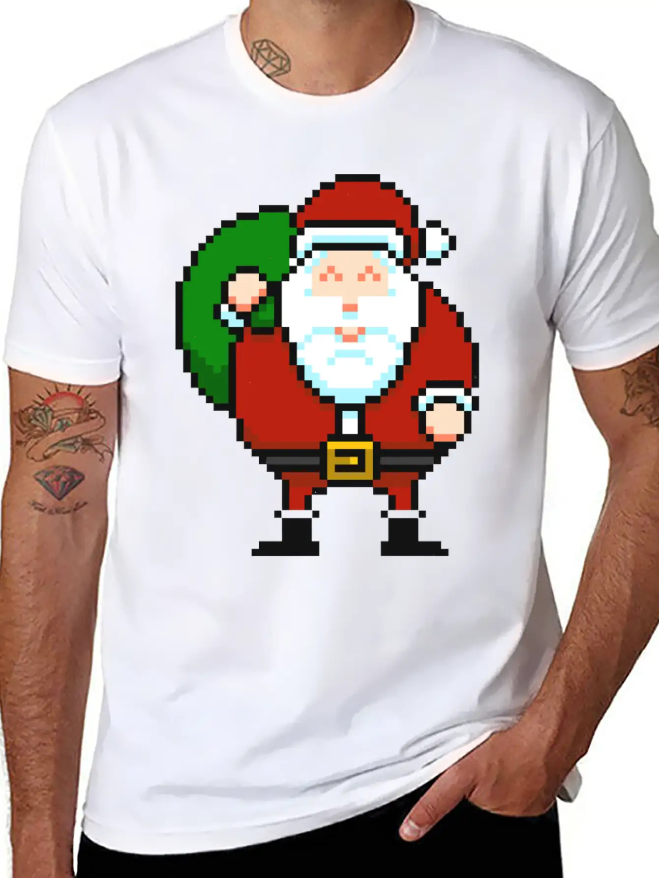 Santa_claus Lightweight Cotton T-Shirt – Daily Comfort Graphic Shirt