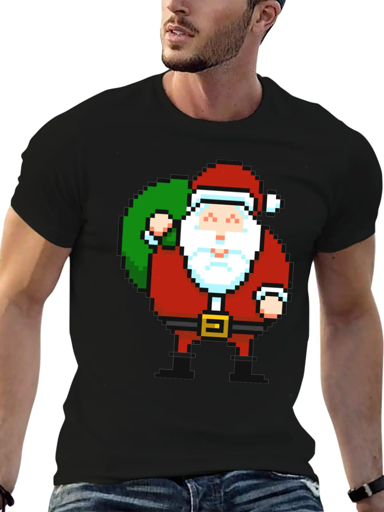 Santa_claus Lightweight Cotton T-Shirt – Daily Comfort Graphic Shirt