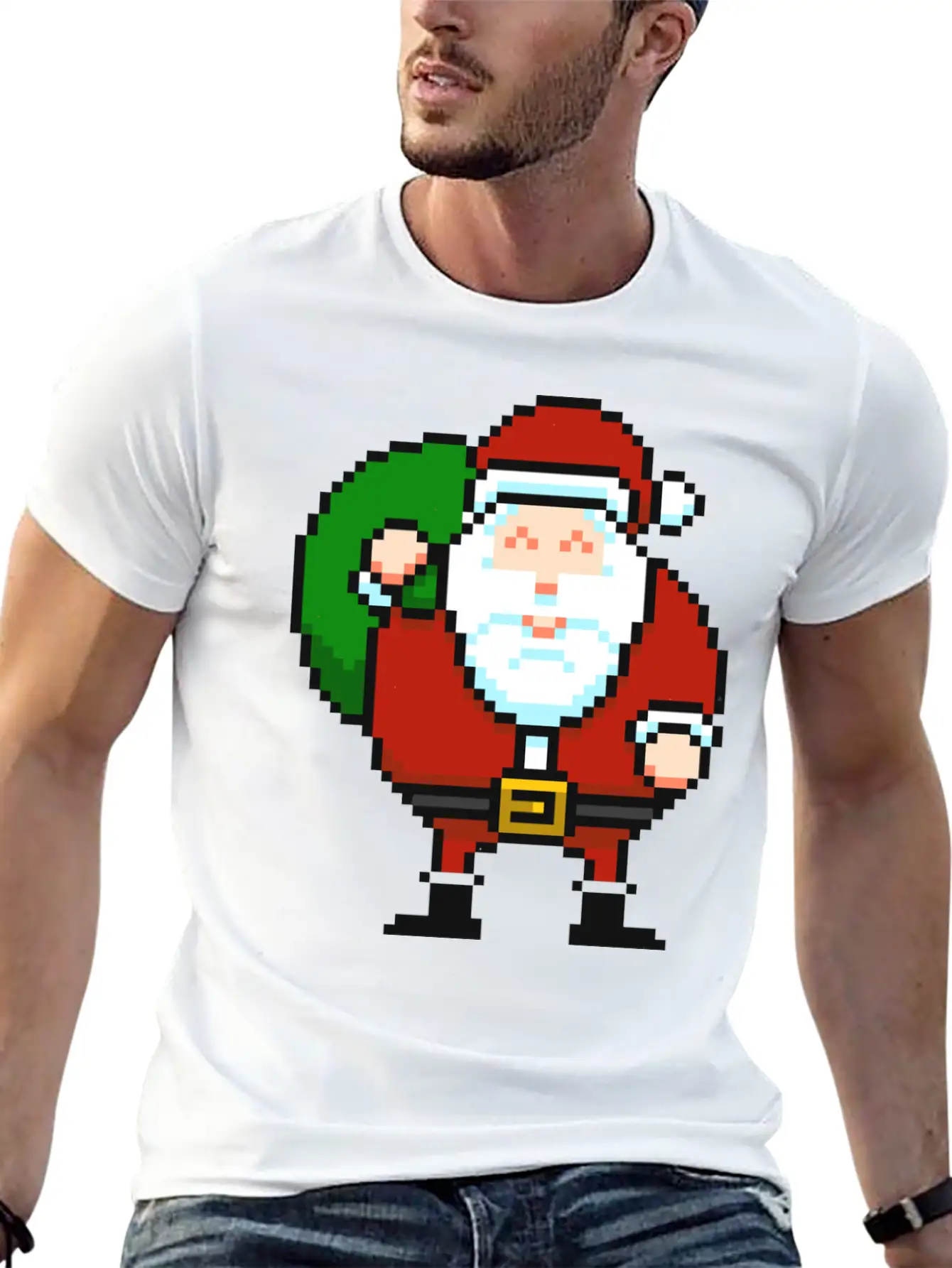 Santa_claus Lightweight Cotton T-Shirt – Daily Comfort Graphic Shirt