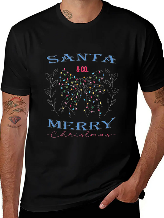 Santa & Co. Christmas Coquette Stylish Everyday T-Shirt – Unisex Basic Cotton Tee