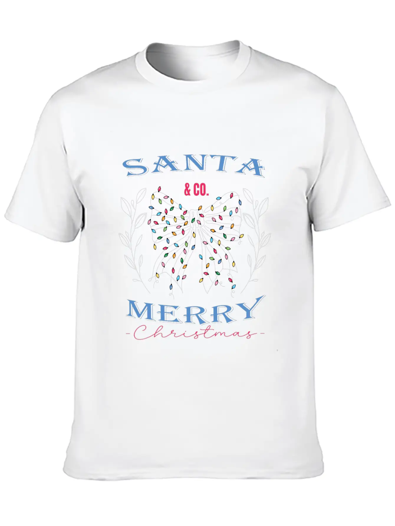 Santa & Co. Christmas Coquette Stylish Everyday T-Shirt – Unisex Basic Cotton Tee