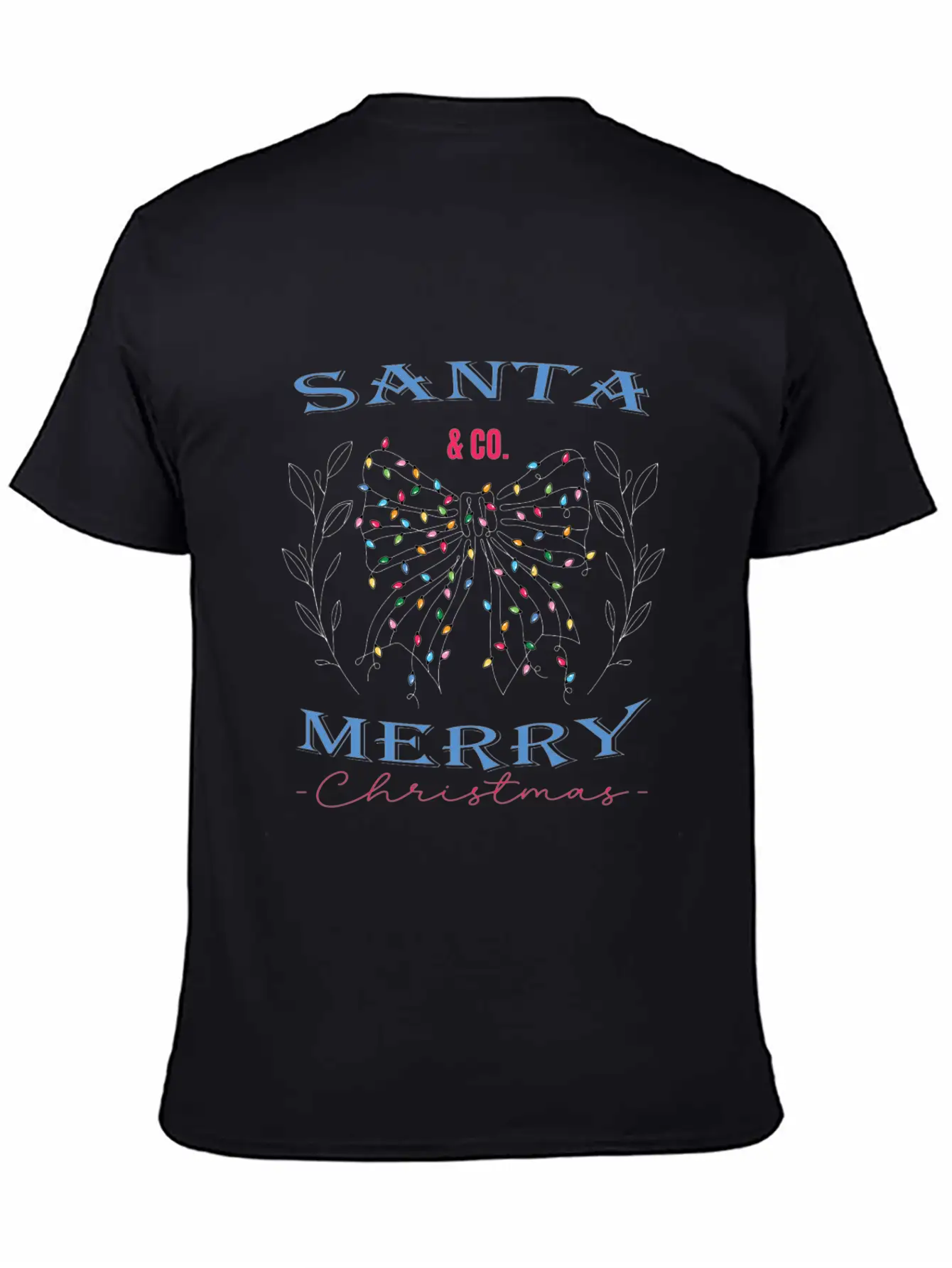 Santa & Co. Christmas Coquette Stylish Everyday T-Shirt – Unisex Basic Cotton Tee