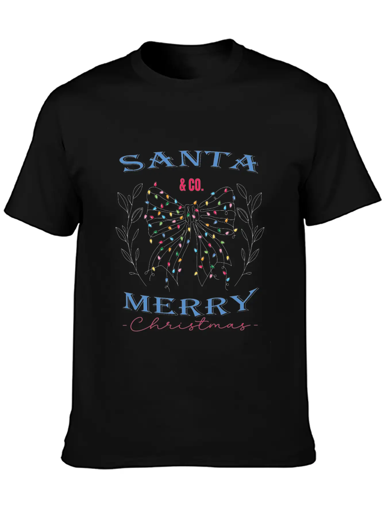 Santa & Co. Christmas Coquette Stylish Everyday T-Shirt – Unisex Basic Cotton Tee