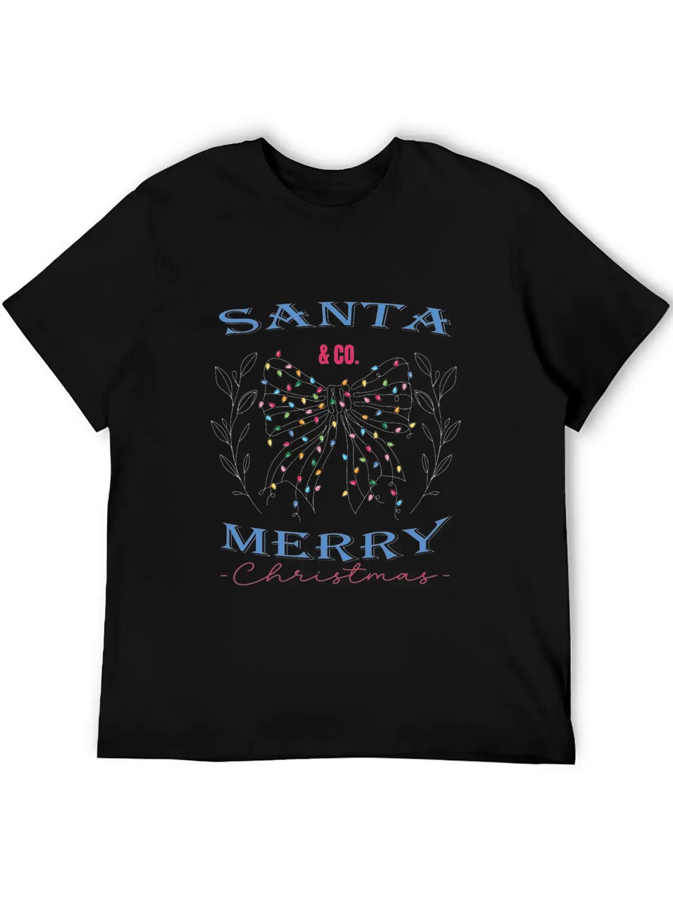 Santa & Co. Christmas Coquette Stylish Everyday T-Shirt – Unisex Basic Cotton Tee