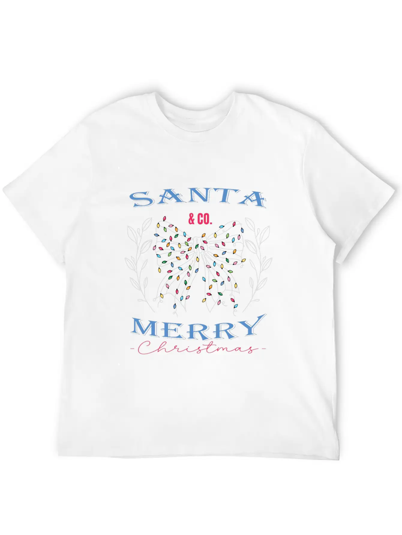 Santa & Co. Christmas Coquette Stylish Everyday T-Shirt – Unisex Basic Cotton Tee