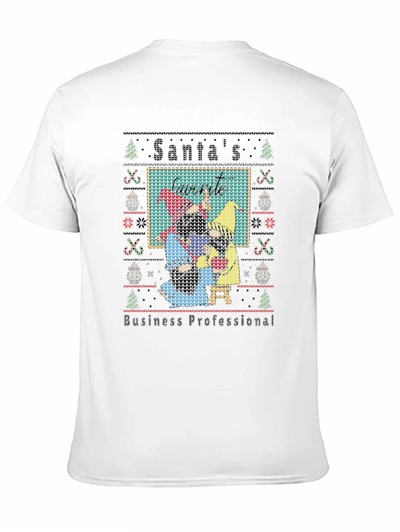Santas Elfs Ugly Christmas Business-Professional Basic Graphic T-Shirt – Daily Comfort In Soft Cotton