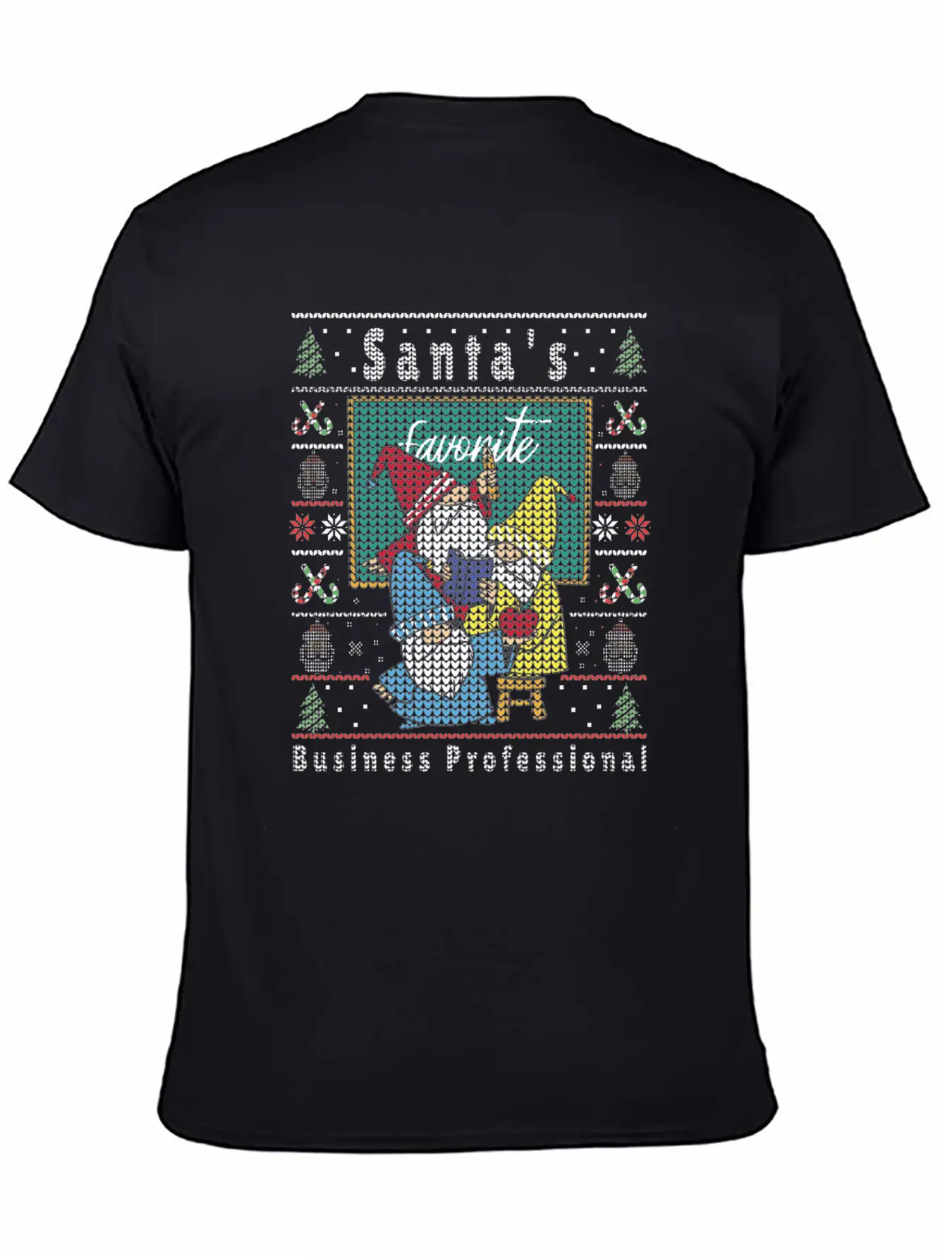 Santas Elfs Ugly Christmas Business-Professional Basic Graphic T-Shirt – Daily Comfort In Soft Cotton