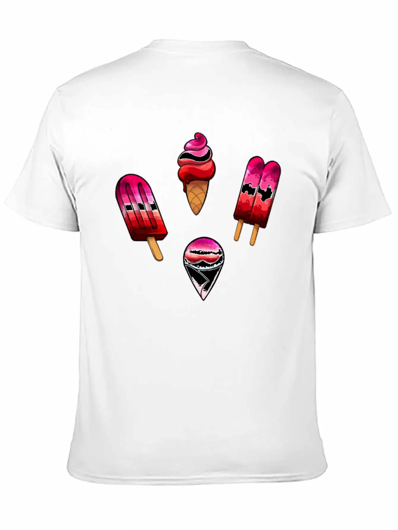 Sapphic Pride Creams Essential Cotton Tee For Daily Outfits – Unisex Style