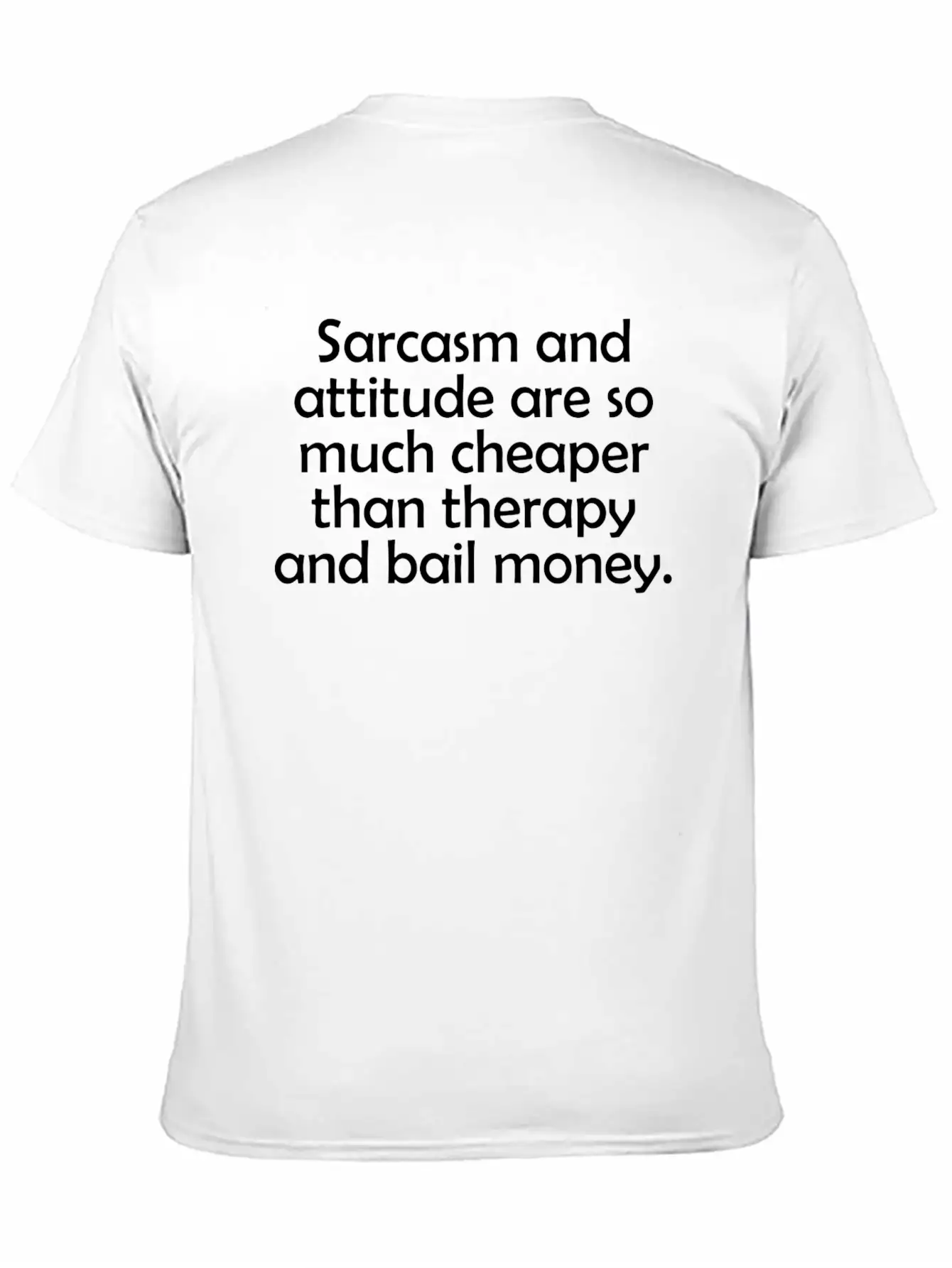 SARCASM AND ATTITUDE Lightweight Cotton T-Shirt – Daily Comfort Graphic Shirt