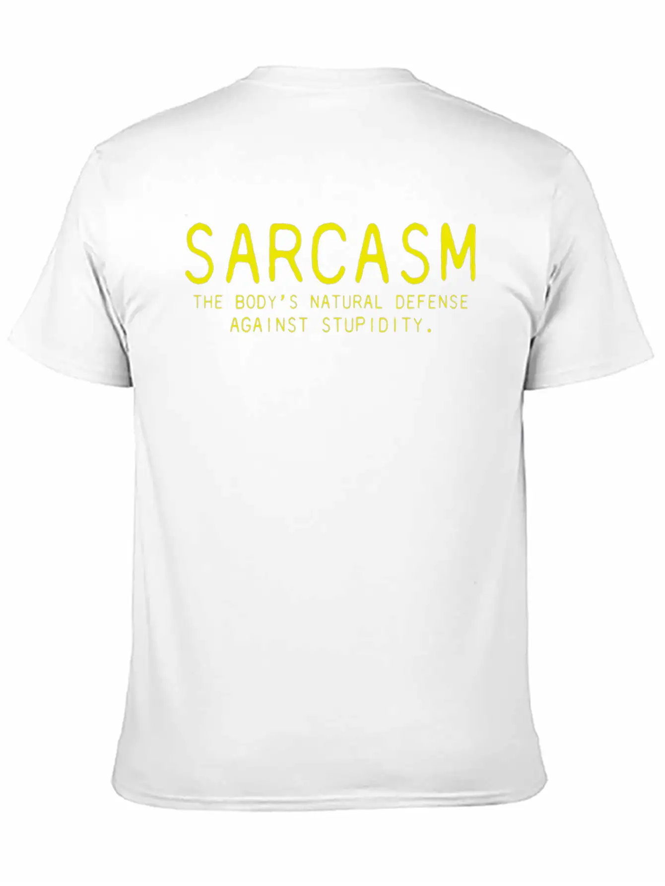 Sarcasm Bodys Natural Defense Against Stupidity Classic Fit Graphic Tee For Daily Comfort – Unisex Cotton Shirt