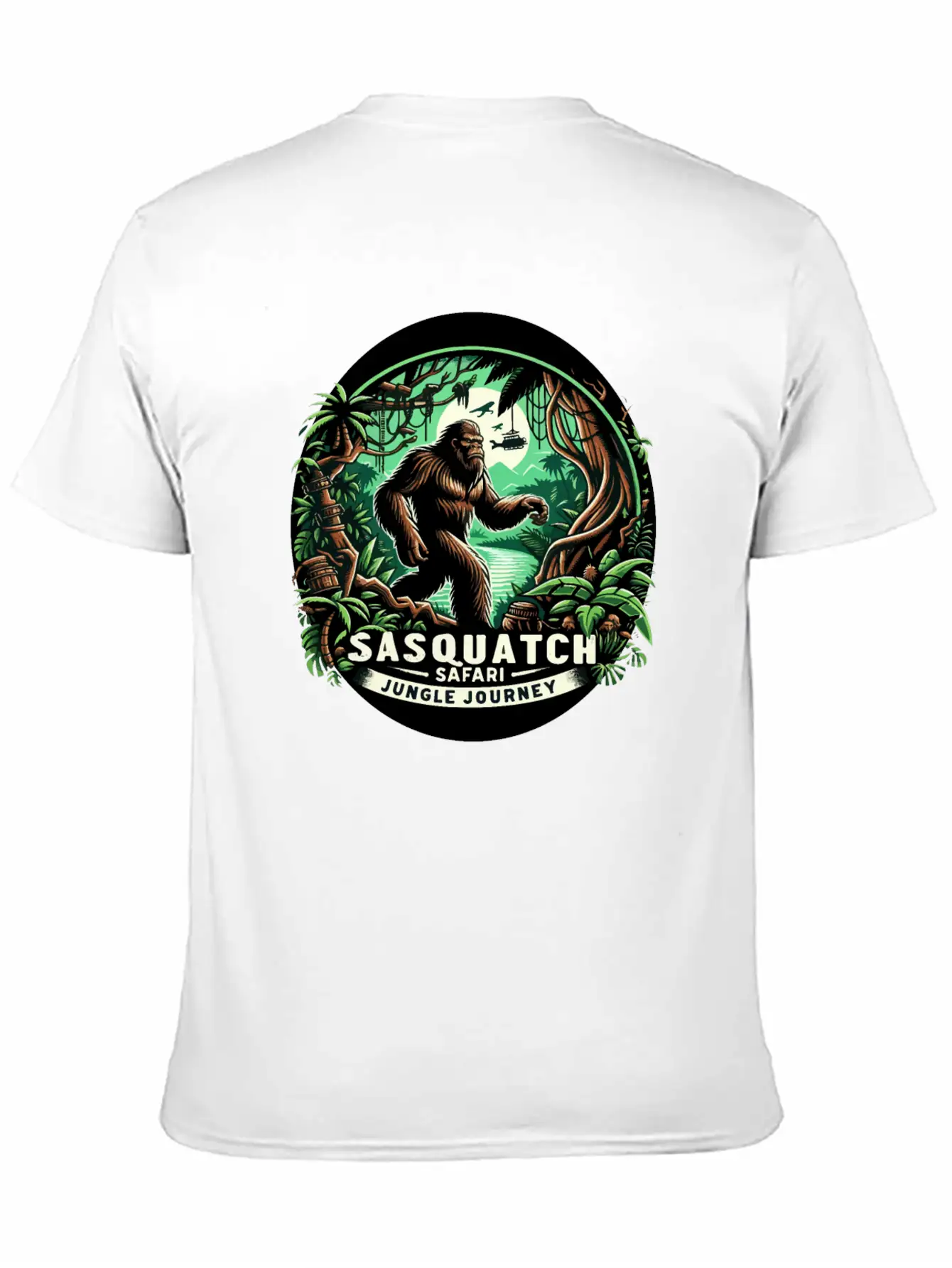 Sasquatch Safari Jungle Journey Modern Fit Casual T-Shirt – Clean And Versatile Design