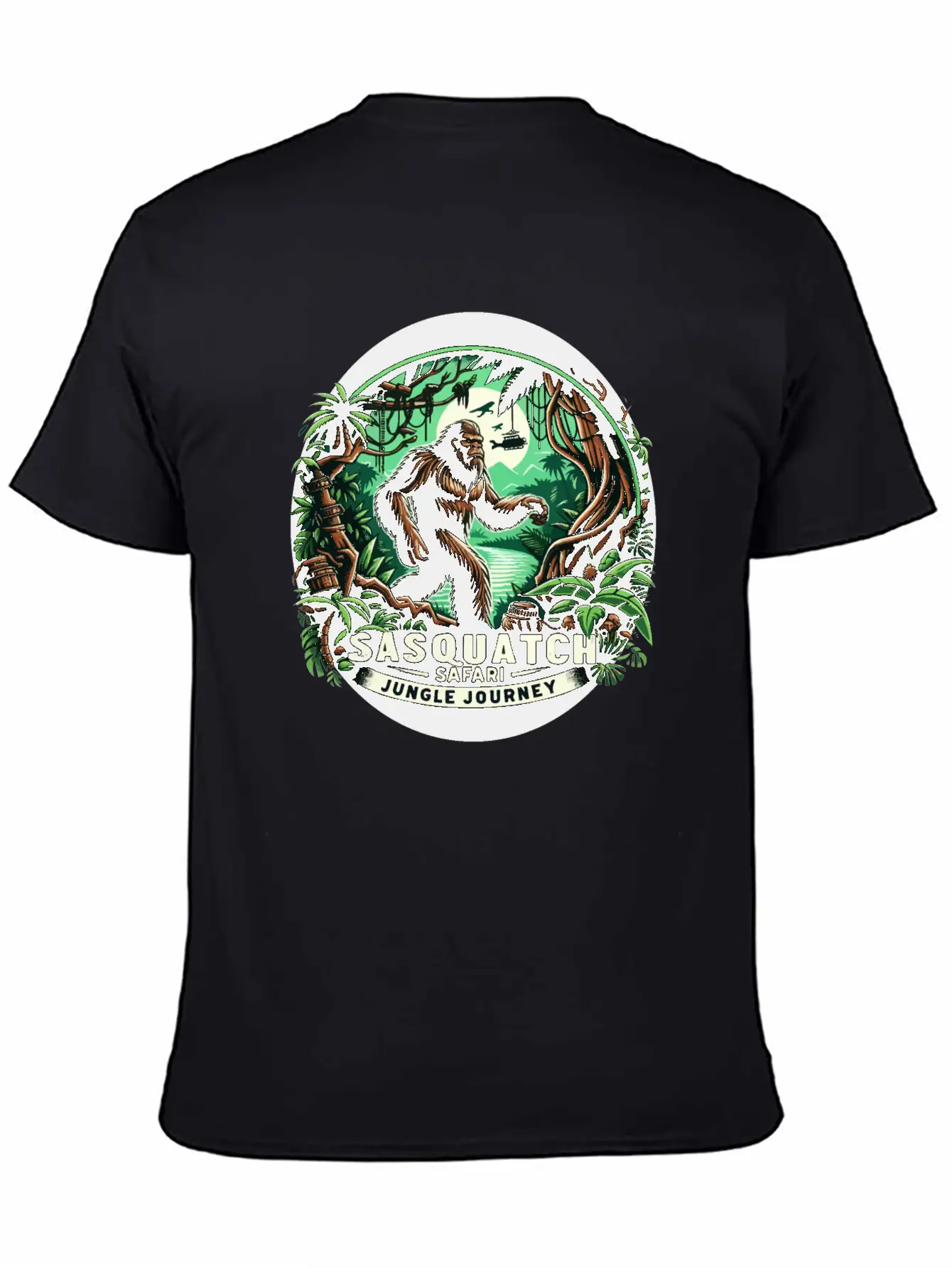 Sasquatch Safari Jungle Journey Modern Fit Casual T-Shirt – Clean And Versatile Design