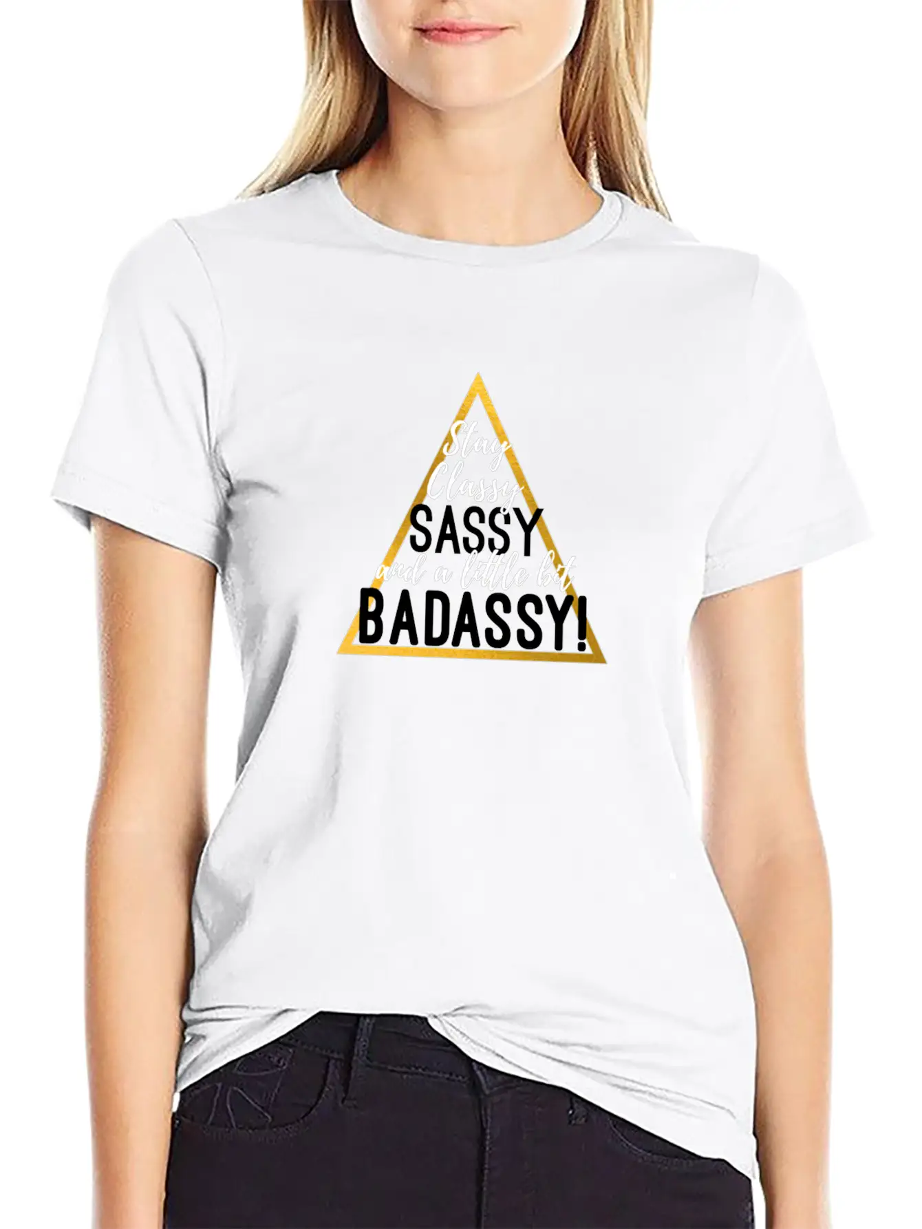 Sassy & Little Bit Badassy! Stylish Everyday T-Shirt – Unisex Basic Cotton Tee