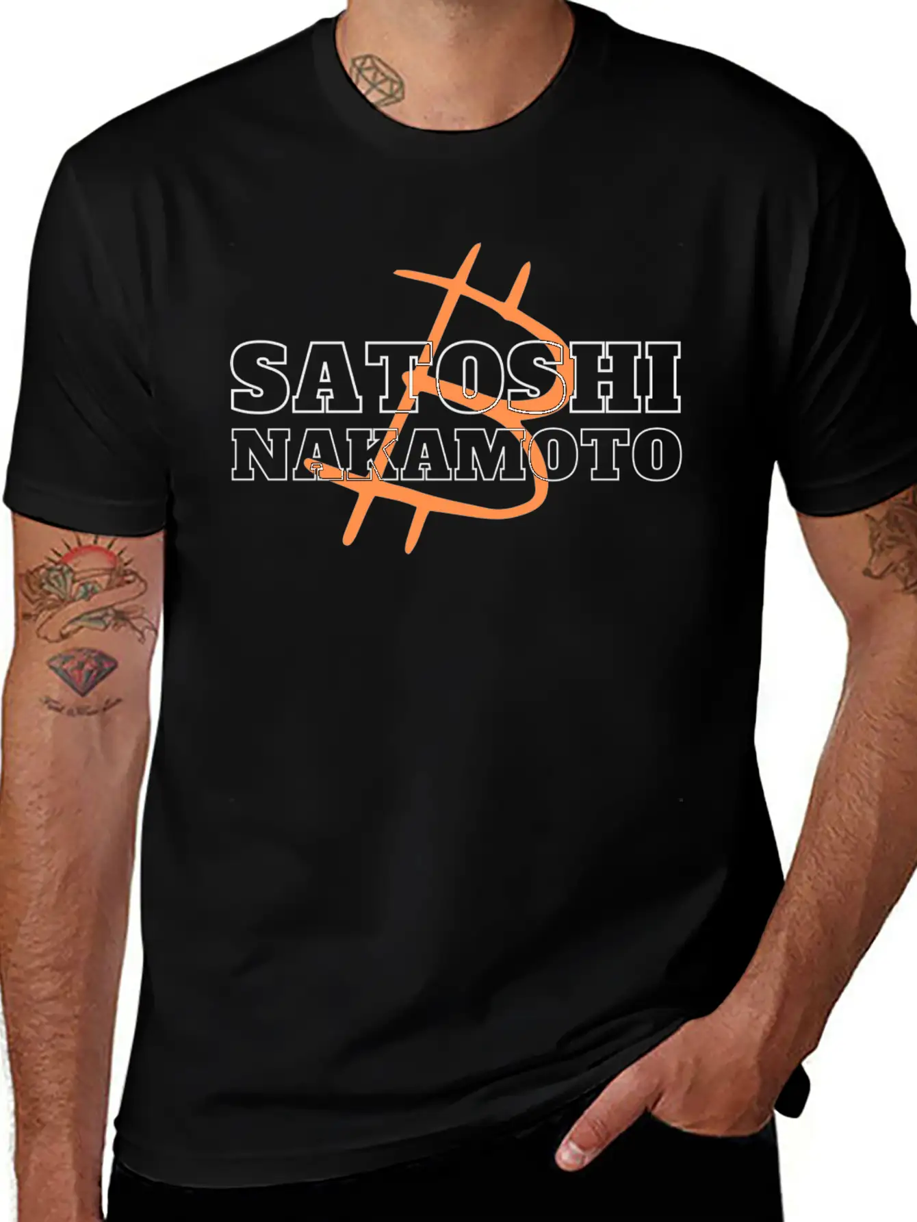 Satoshi Nakamoto, Father Of Bitcoin, Crypto Design Modern Fit Casual T-Shirt – Clean And Versatile Design
