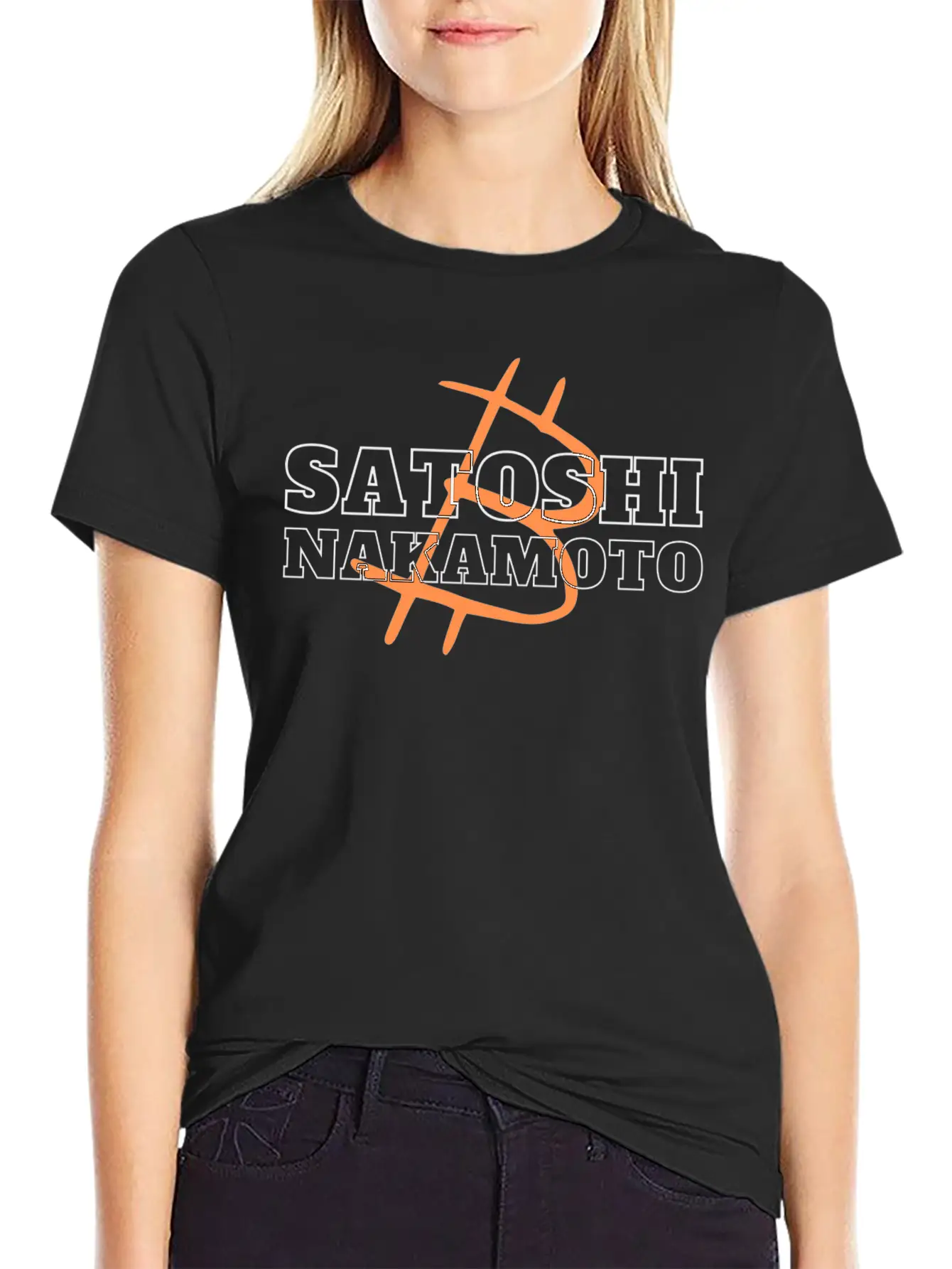 Satoshi Nakamoto, Father Of Bitcoin, Crypto Design Modern Fit Casual T-Shirt – Clean And Versatile Design