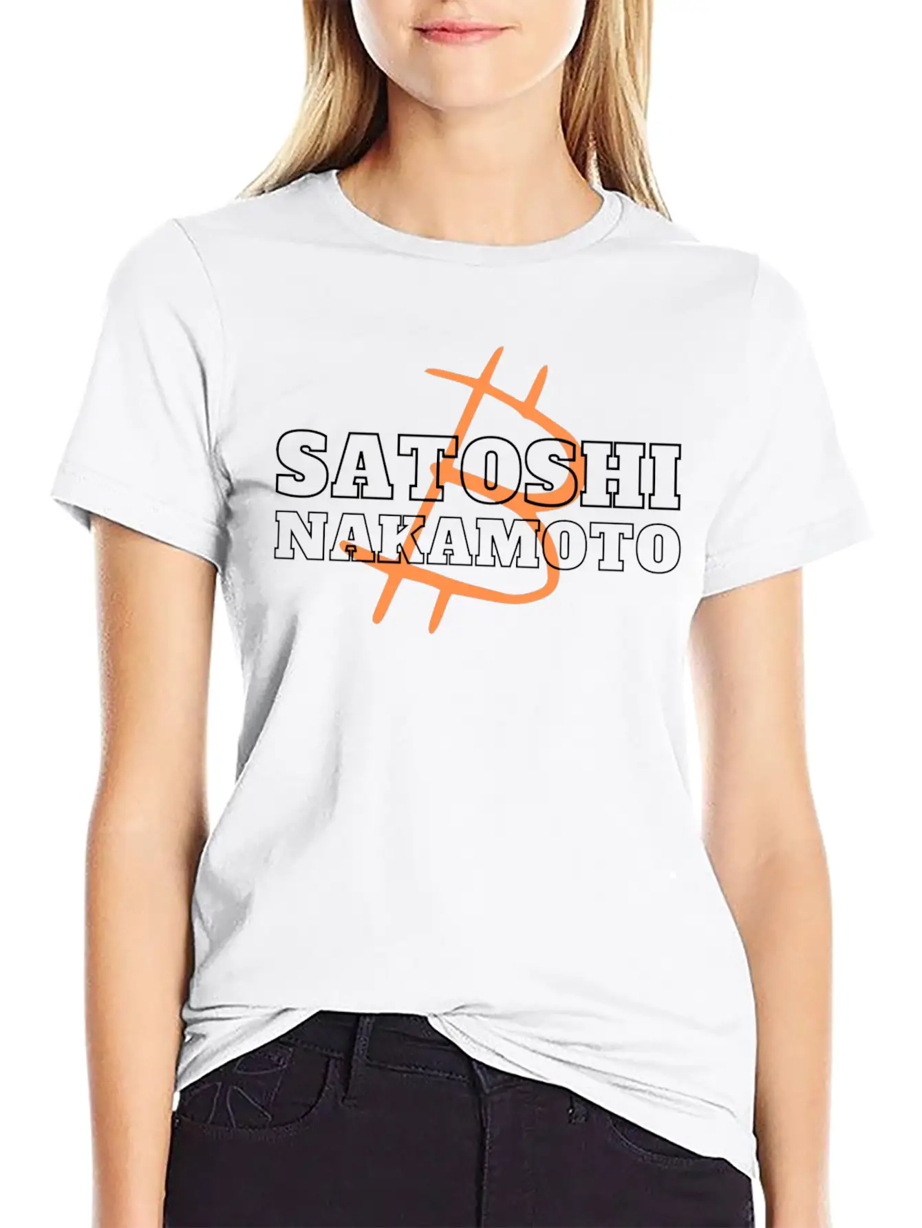 Satoshi Nakamoto, Father Of Bitcoin, Crypto Design Modern Fit Casual T-Shirt – Clean And Versatile Design