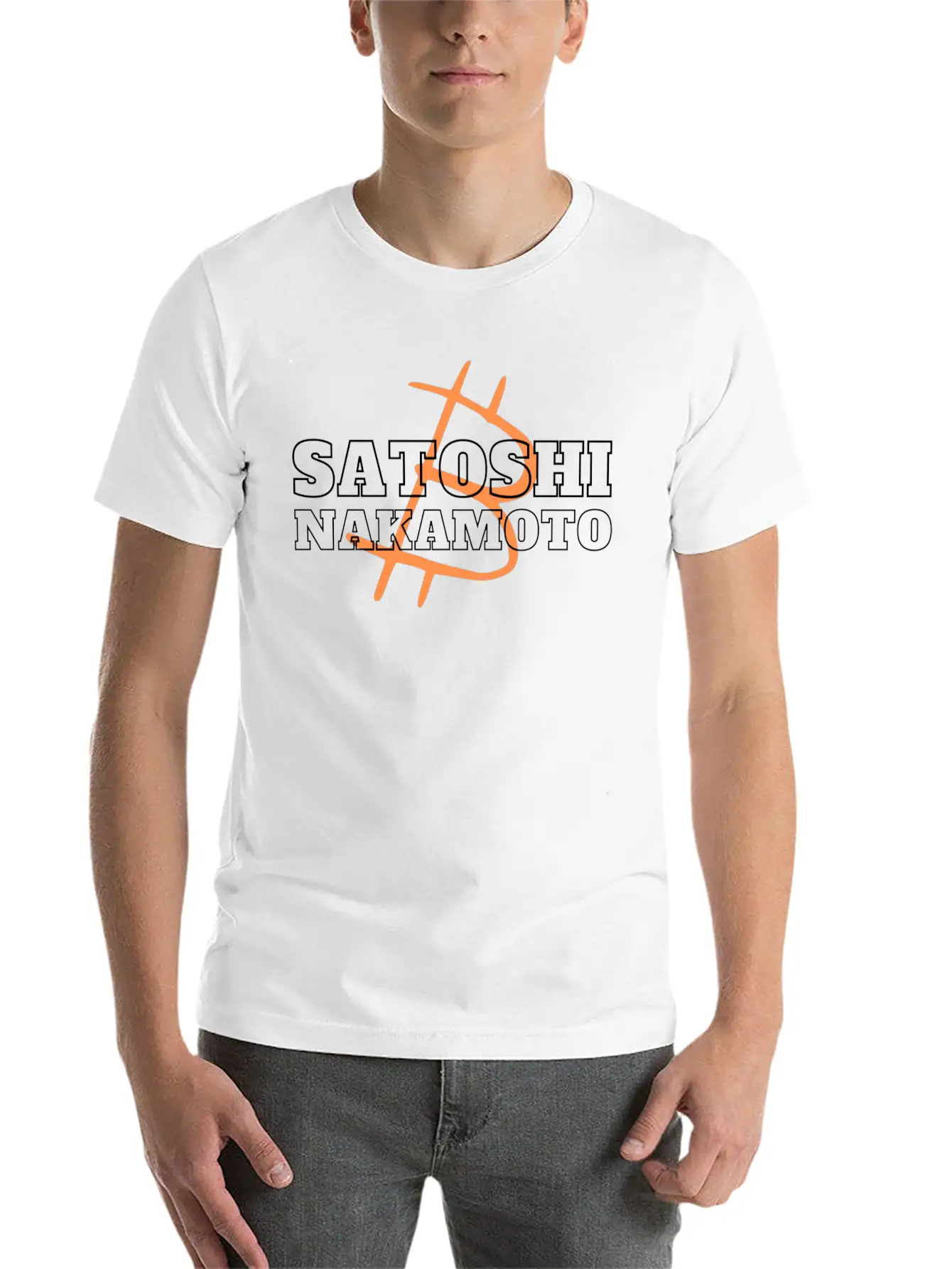 Satoshi Nakamoto, Father Of Bitcoin, Crypto Design Modern Fit Casual T-Shirt – Clean And Versatile Design