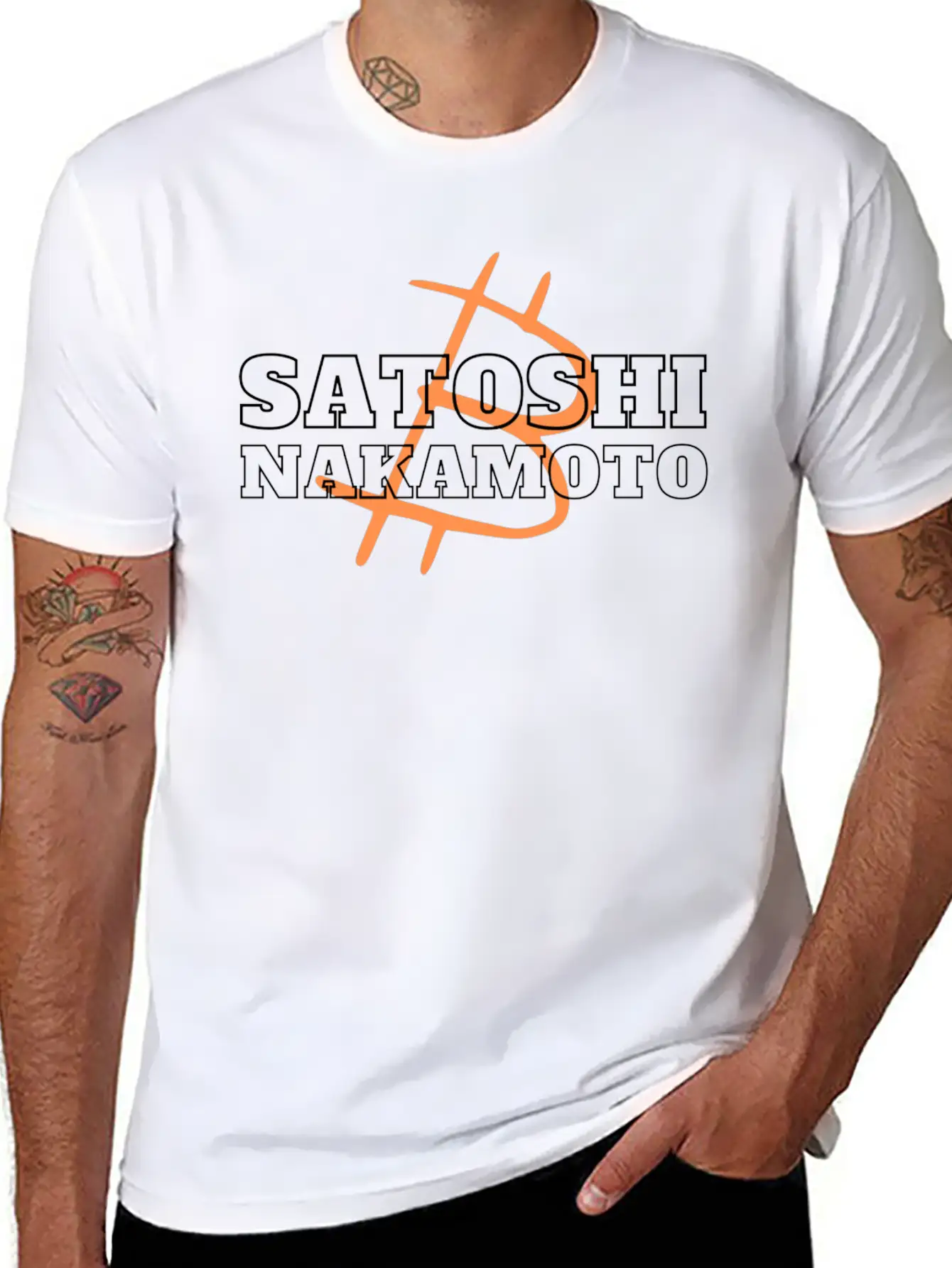 Satoshi Nakamoto, Father Of Bitcoin, Crypto Design Modern Fit Casual T-Shirt – Clean And Versatile Design