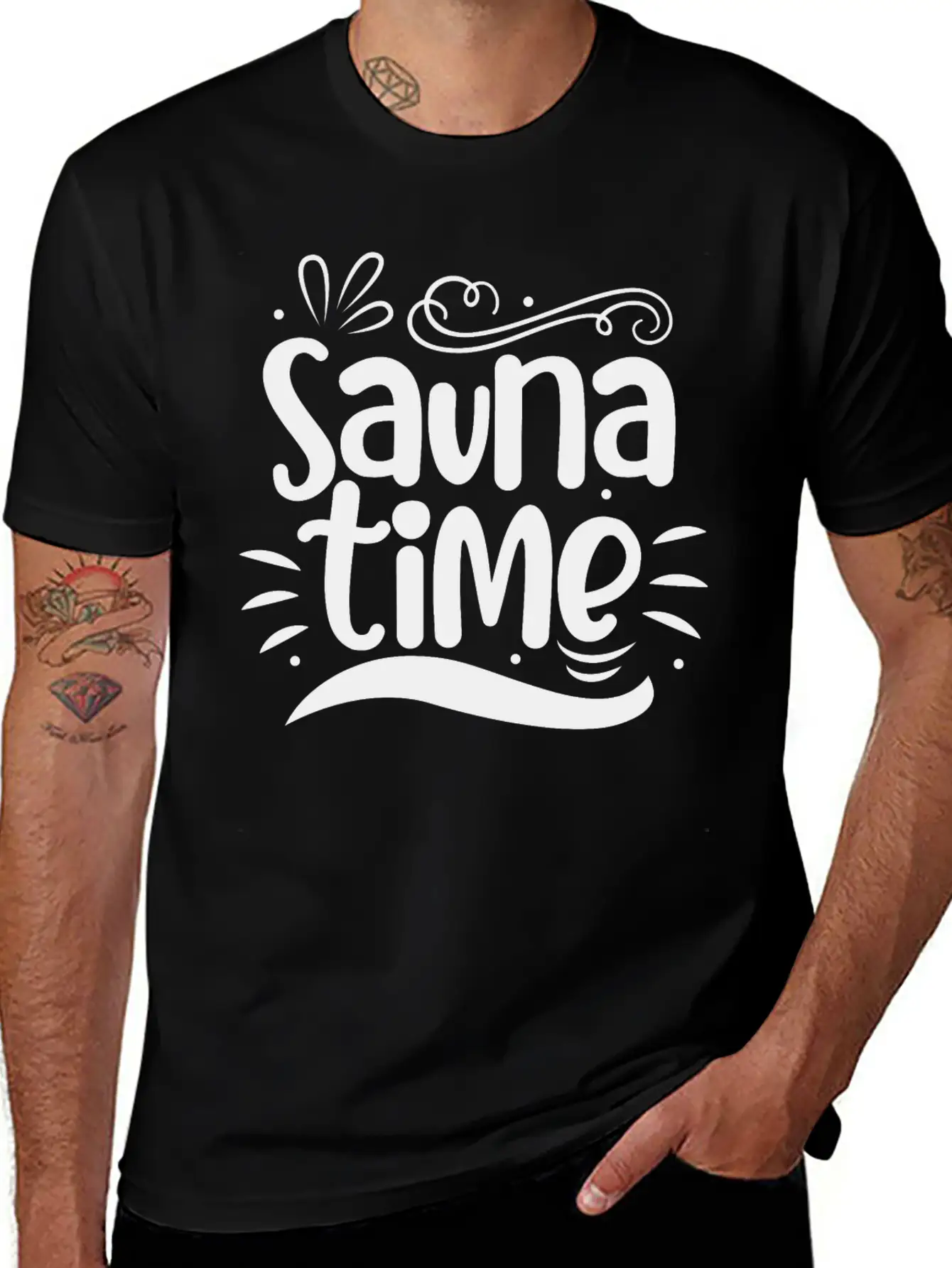 Sauna Time Gift Sauna House Banya Hamam Spa Soft Cotton Short Sleeve Tee – Unisex Wardrobe Staple