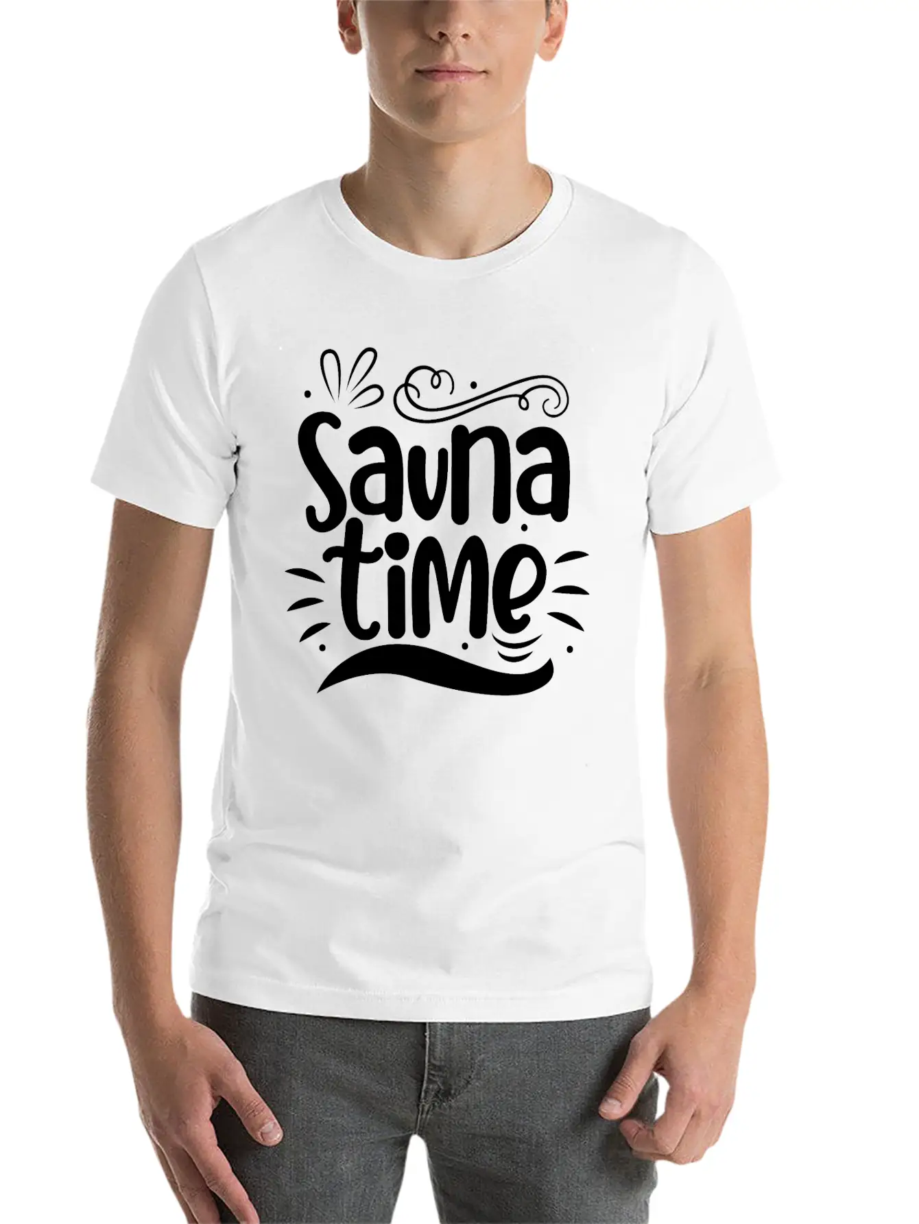 Sauna Time Gift Sauna House Banya Hamam Spa Soft Cotton Short Sleeve Tee – Unisex Wardrobe Staple
