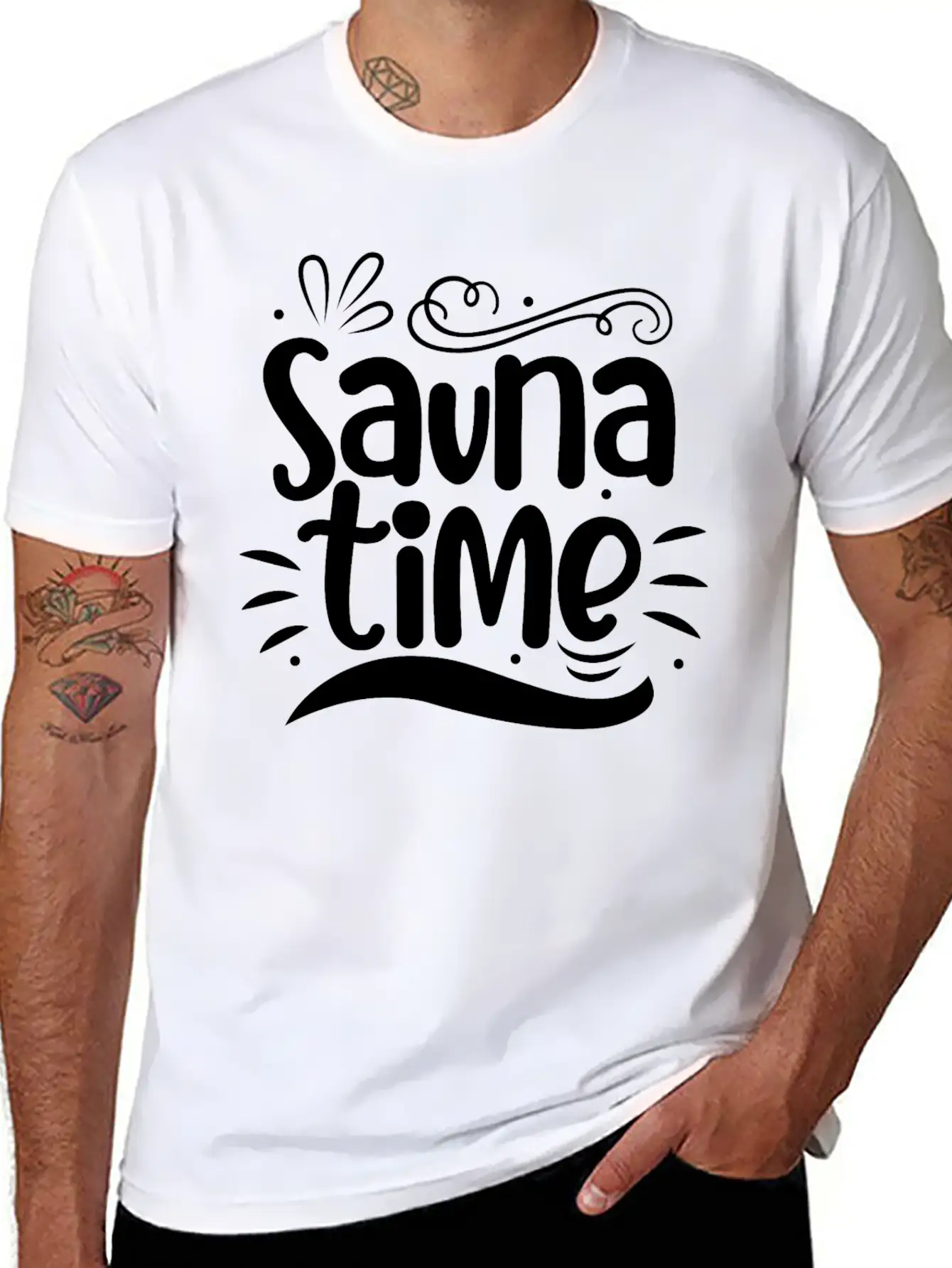 Sauna Time Gift Sauna House Banya Hamam Spa Soft Cotton Short Sleeve Tee – Unisex Wardrobe Staple