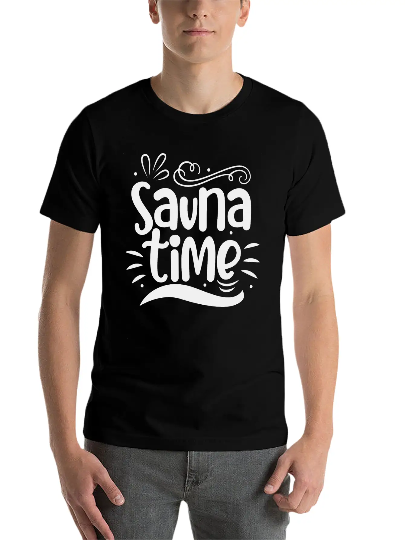 Sauna Time Gift Sauna House Banya Hamam Spa Soft Cotton Short Sleeve Tee – Unisex Wardrobe Staple