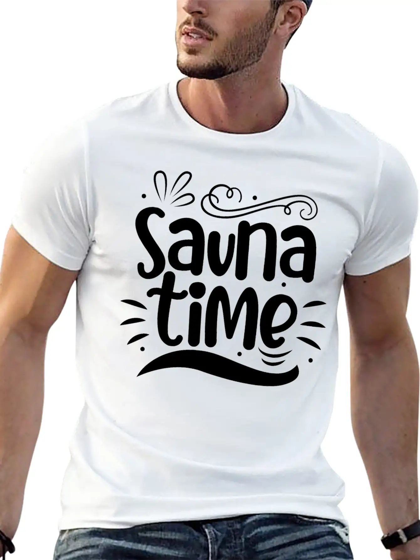 Sauna Time Gift Sauna House Banya Hamam Spa Soft Cotton Short Sleeve Tee – Unisex Wardrobe Staple