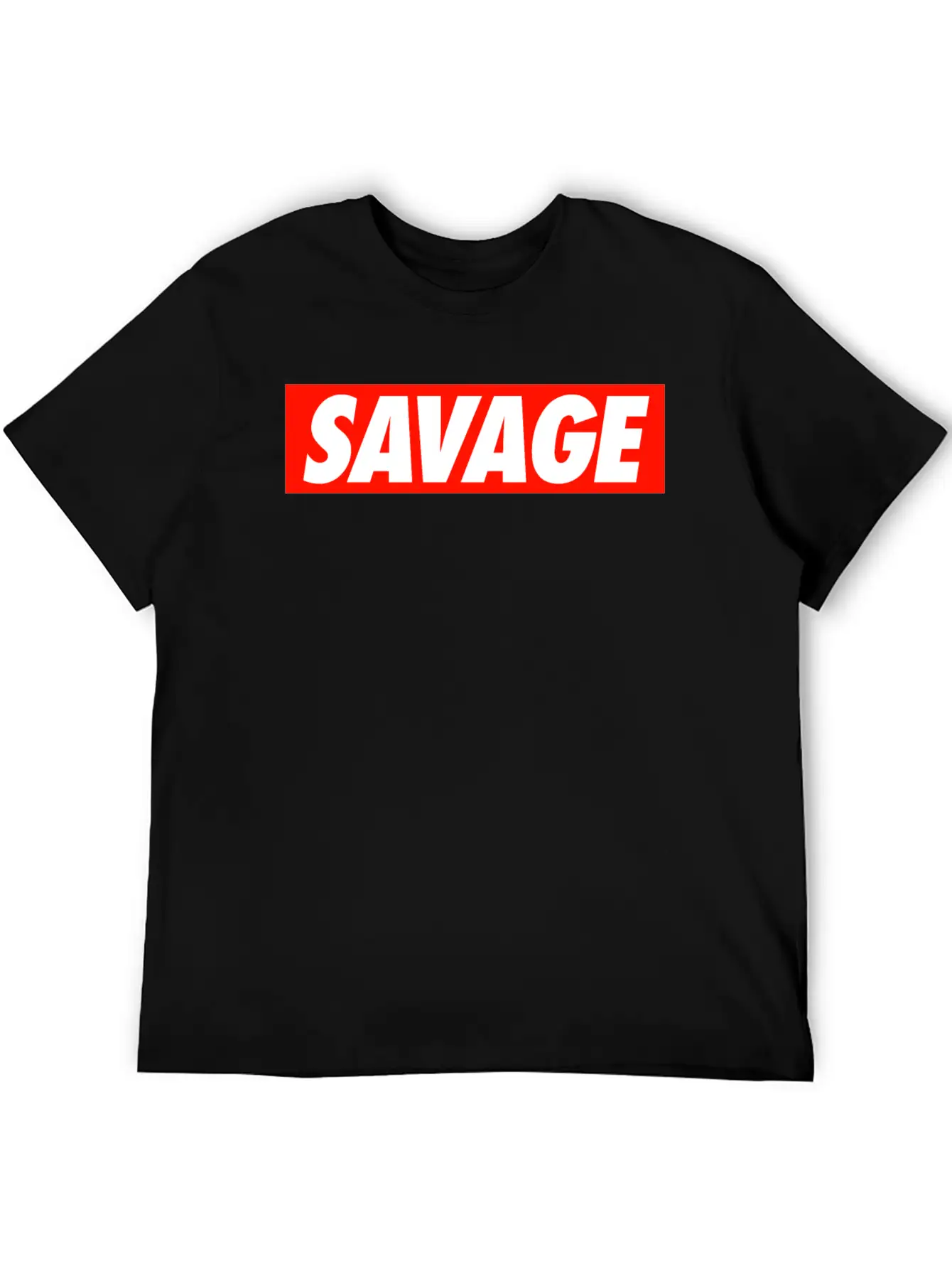 SAVAGE Comfortable Minimalist Graphic Tee – Summer Style Essential