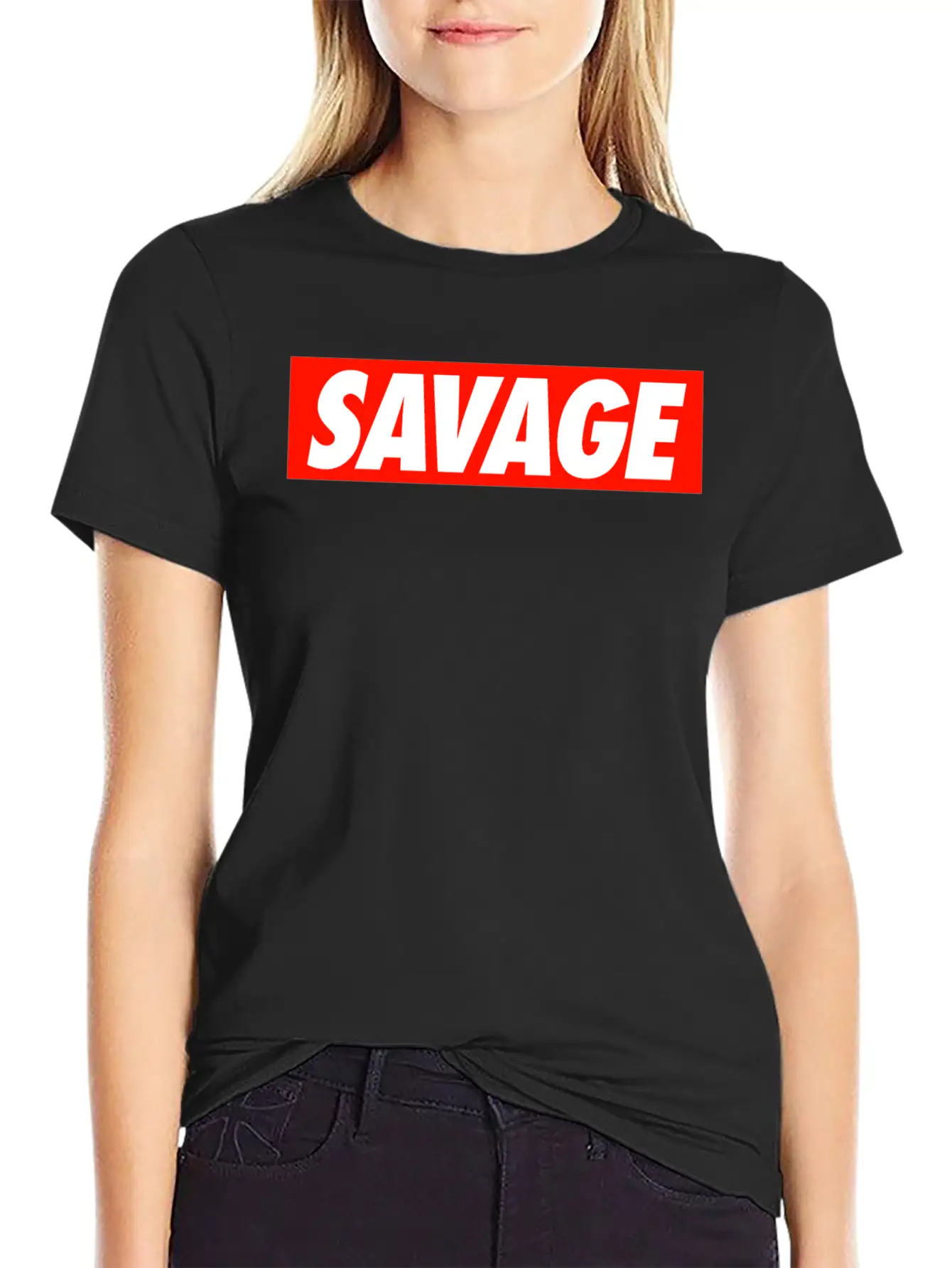 SAVAGE Comfortable Minimalist Graphic Tee – Summer Style Essential