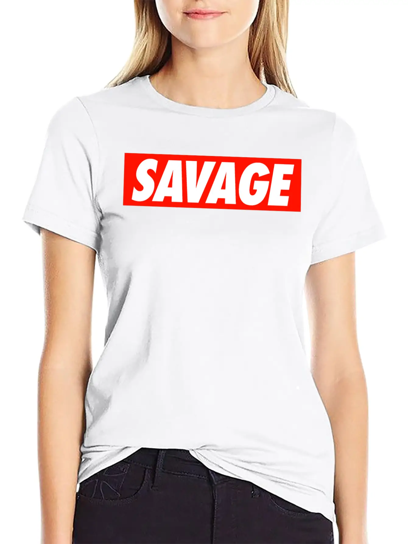 SAVAGE Comfortable Minimalist Graphic Tee – Summer Style Essential