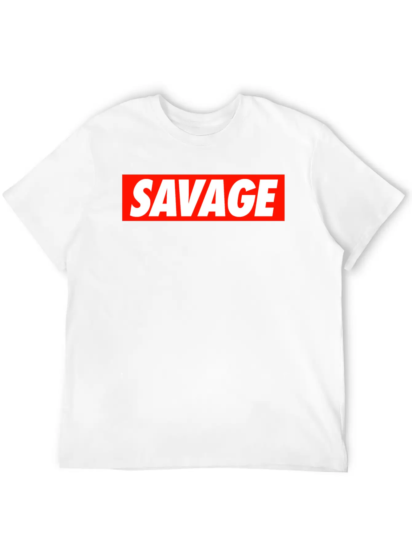 SAVAGE Comfortable Minimalist Graphic Tee – Summer Style Essential