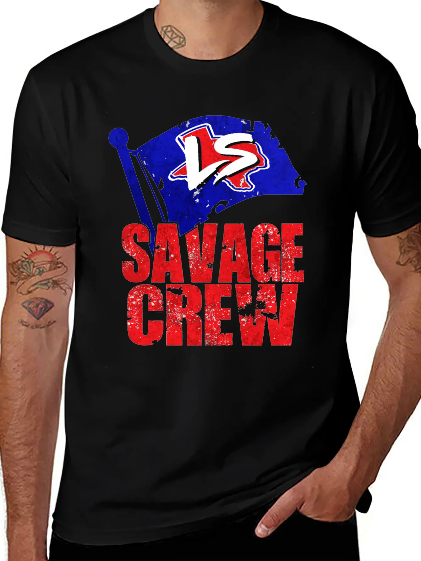 Savage Crew Lightweight Cotton T-Shirt – Daily Comfort Graphic Shirt