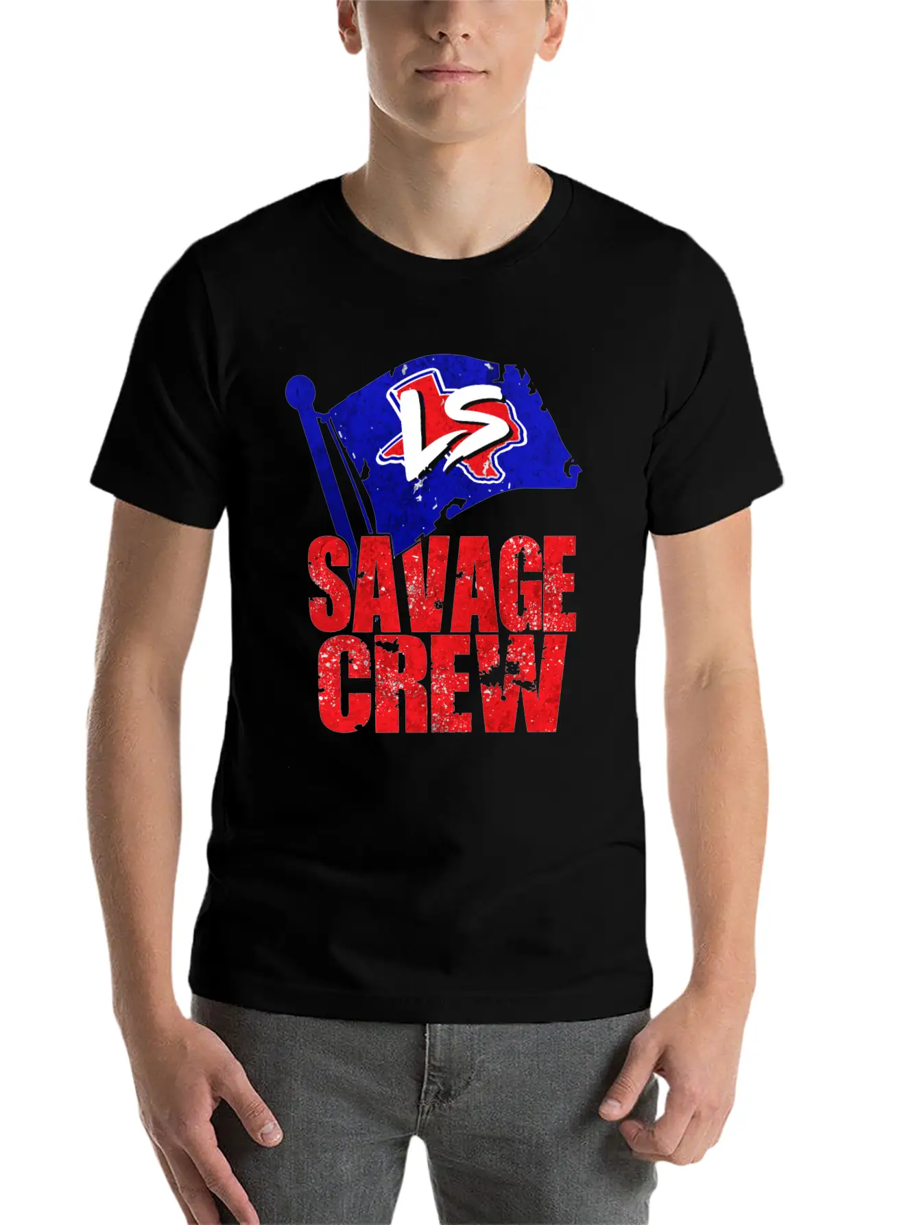 Savage Crew Lightweight Cotton T-Shirt – Daily Comfort Graphic Shirt