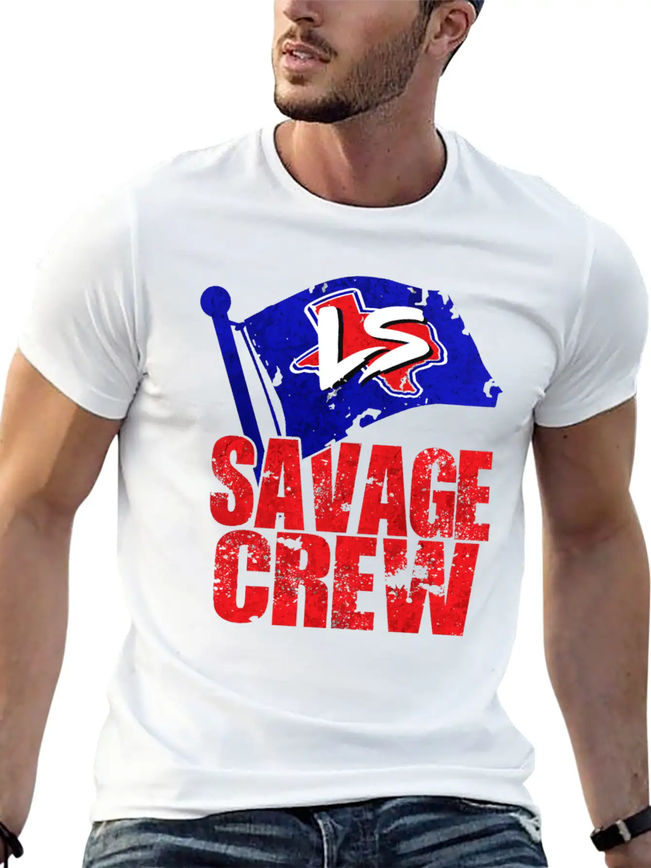 Savage Crew Lightweight Cotton T-Shirt – Daily Comfort Graphic Shirt